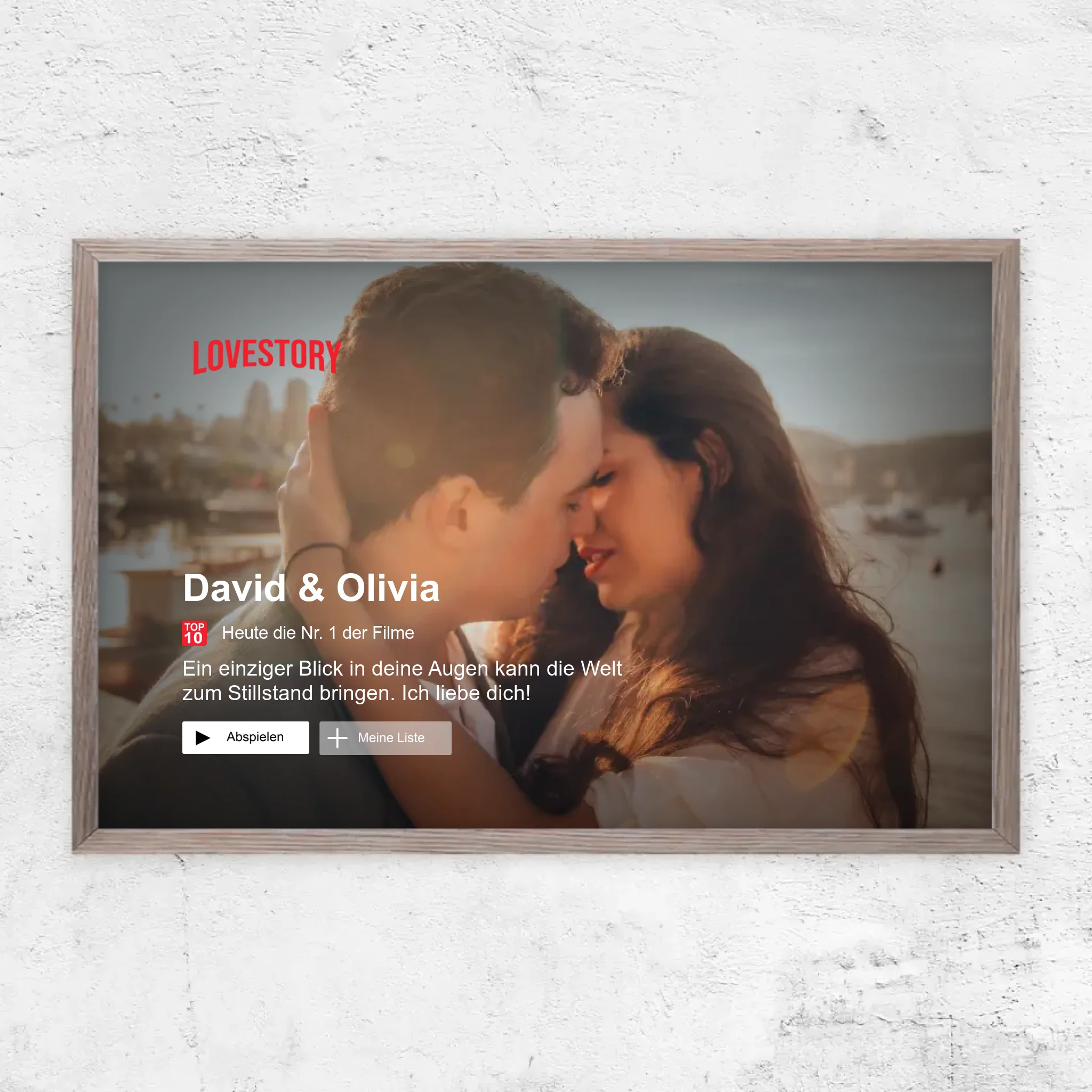Personalisiertes Poster “Lovestory”