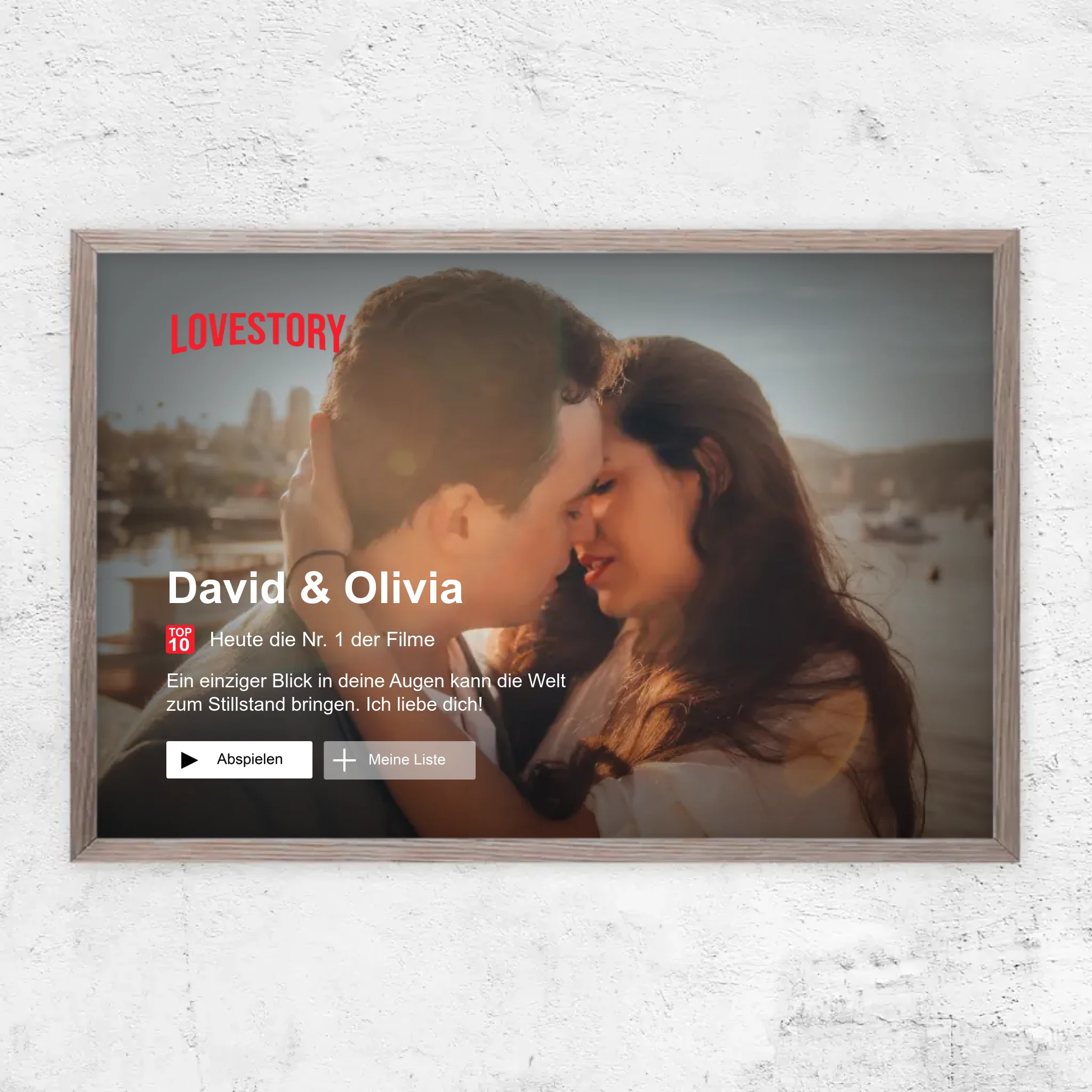 Personalisiertes Poster “Lovestory”