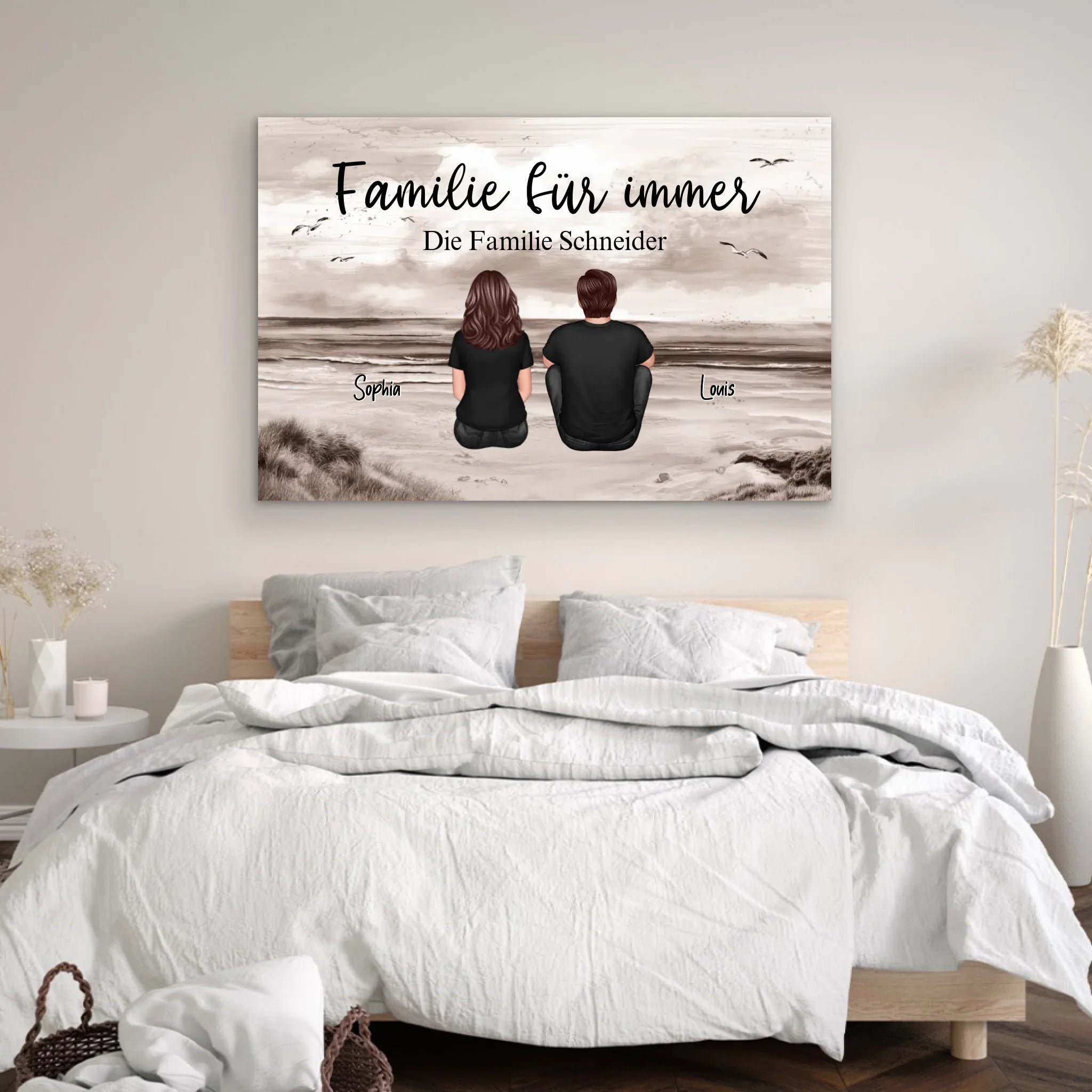 Personalisierte Leinwand "Familie für immer"