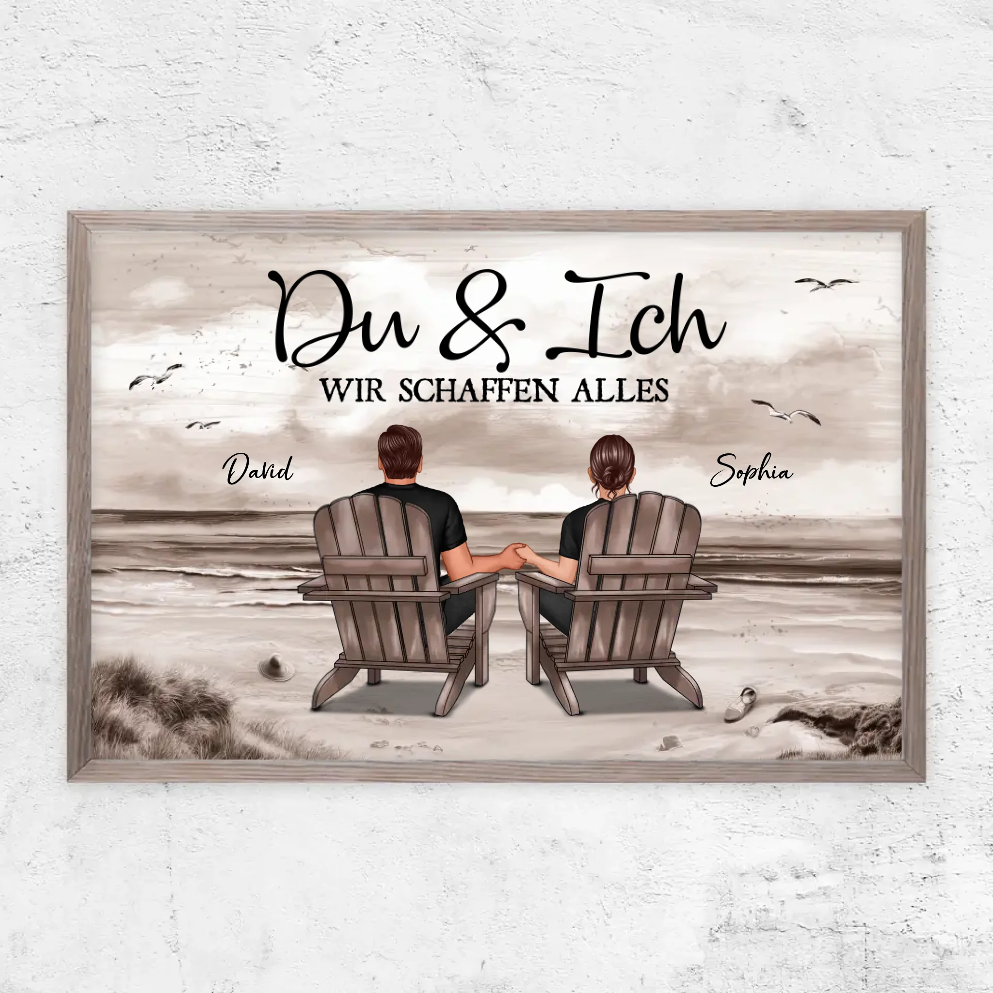Personalisiertes Poster "Du und ich, wir schaffen alles"