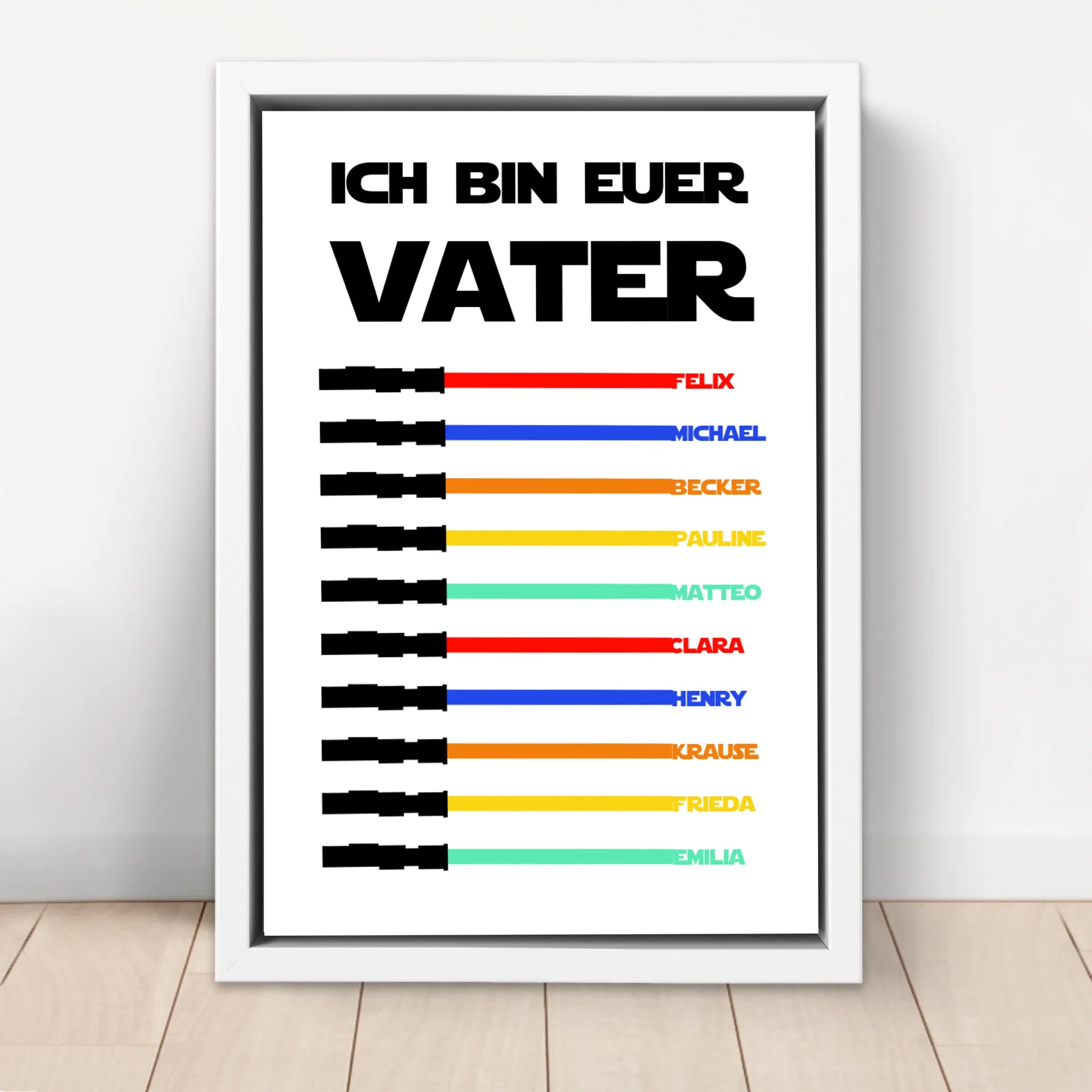 Personalisierte Leinwand "Ich bin eurer Vater"