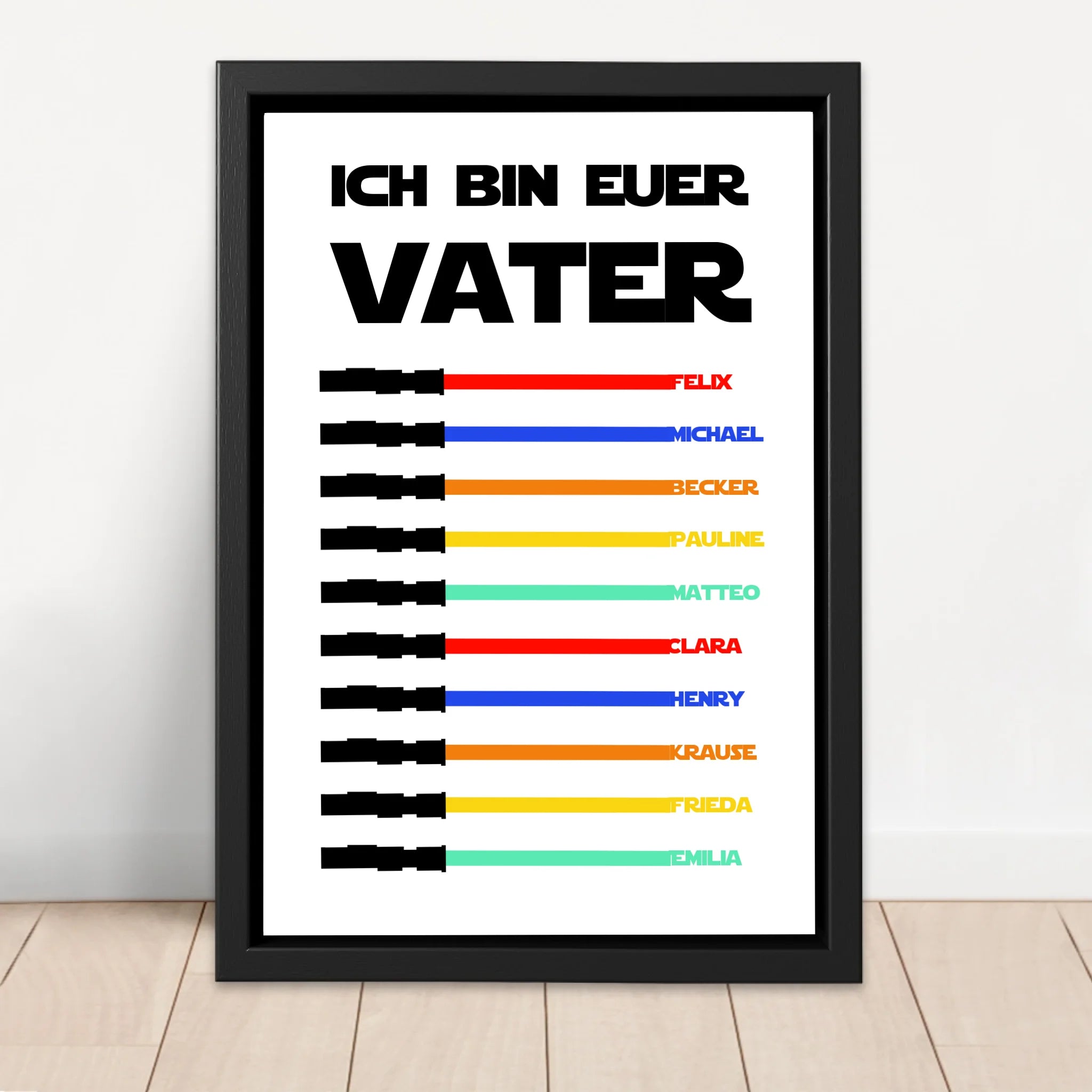 Personalisierte Leinwand "Ich bin eurer Vater"