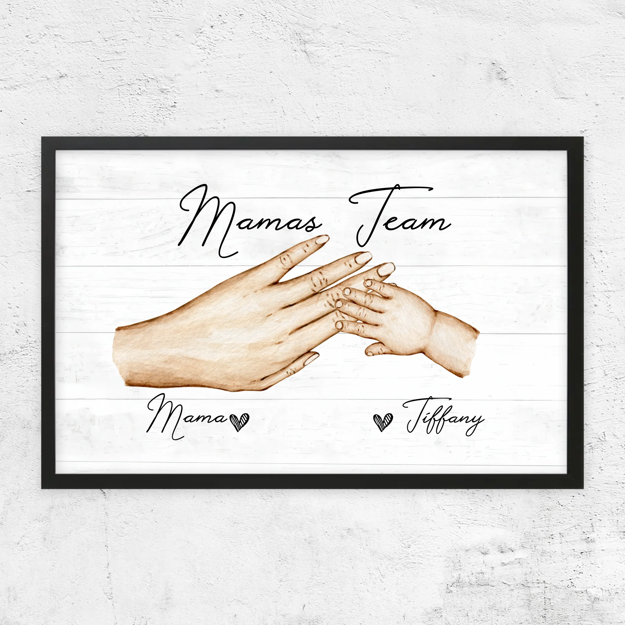 Personalisiertes Poster "Mamas Team"
