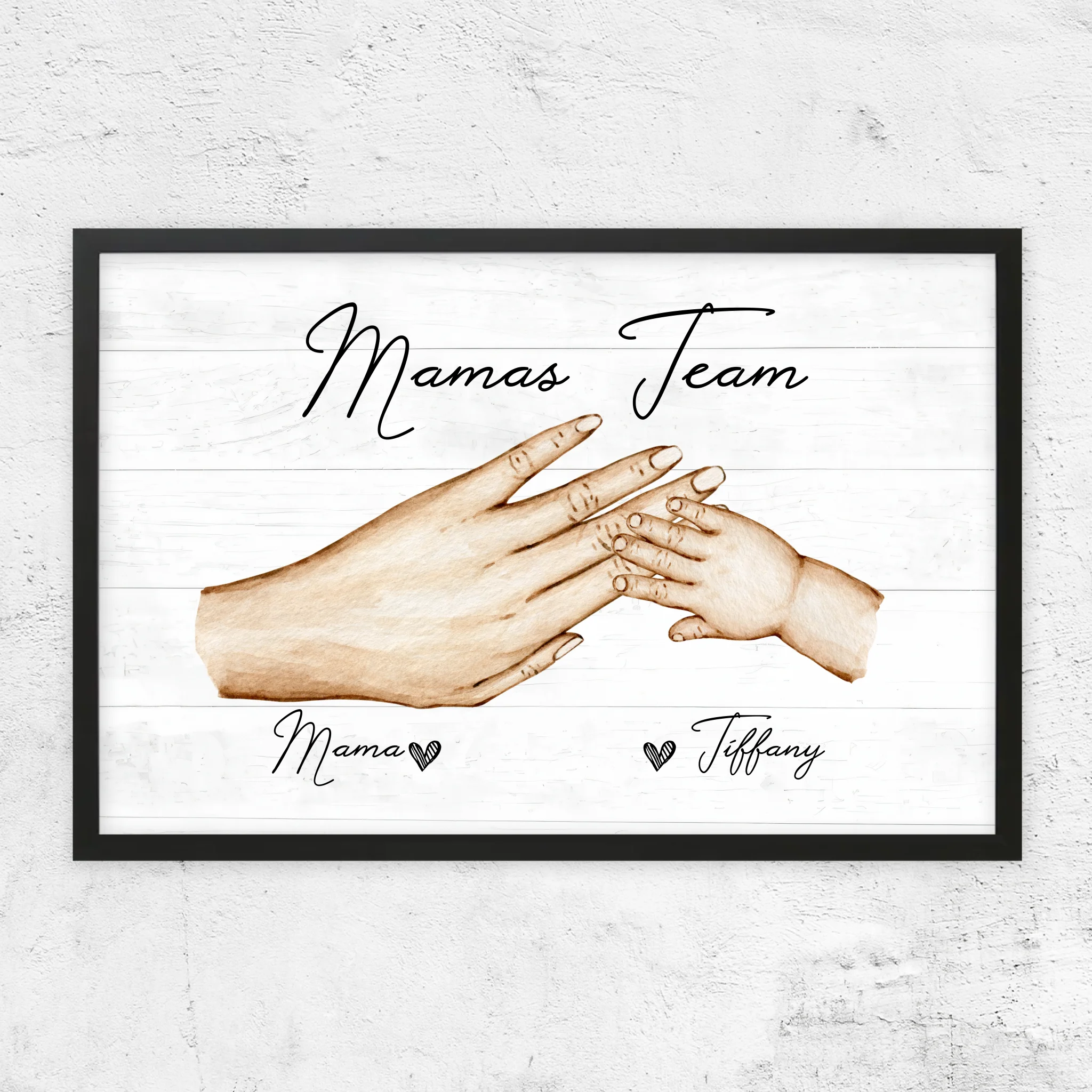 Personalisiertes Poster "Mamas Team"
