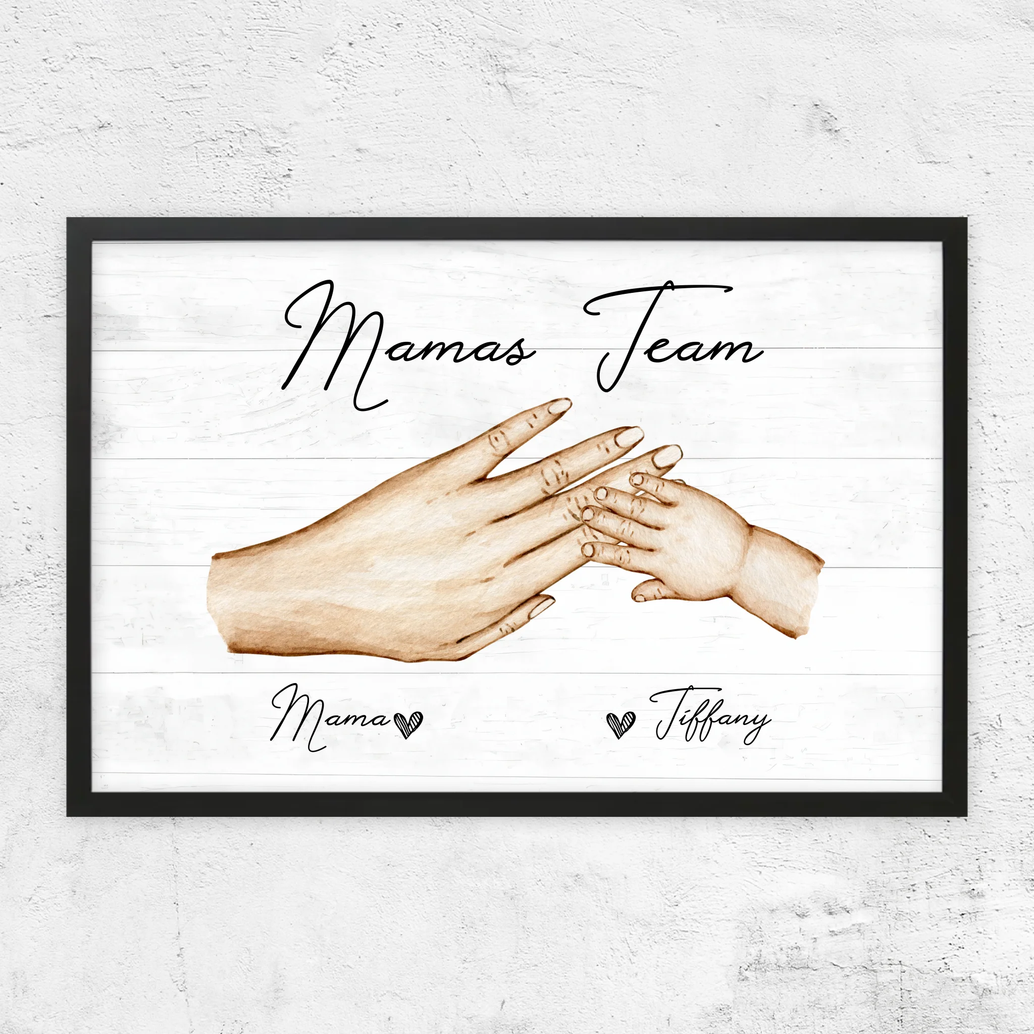 Personalisiertes Poster "Mamas Team"