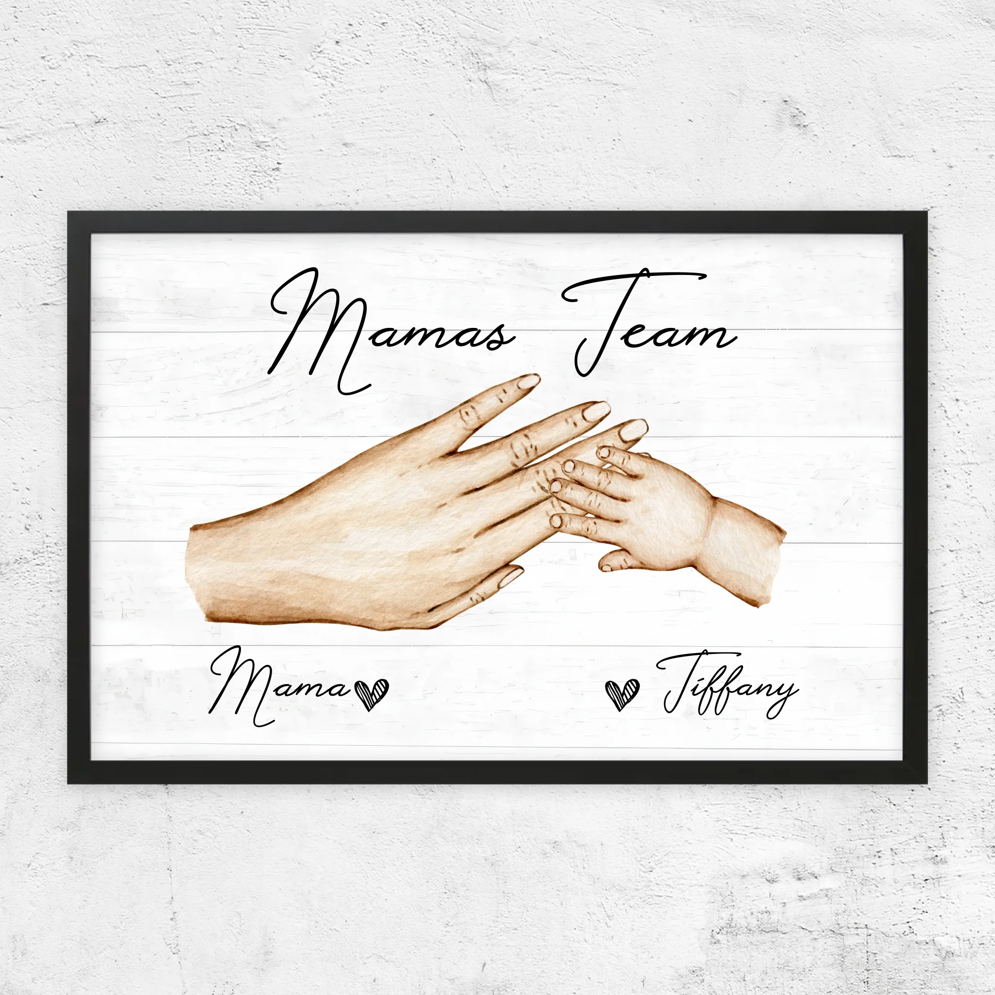Personalisiertes Poster "Mamas Team"