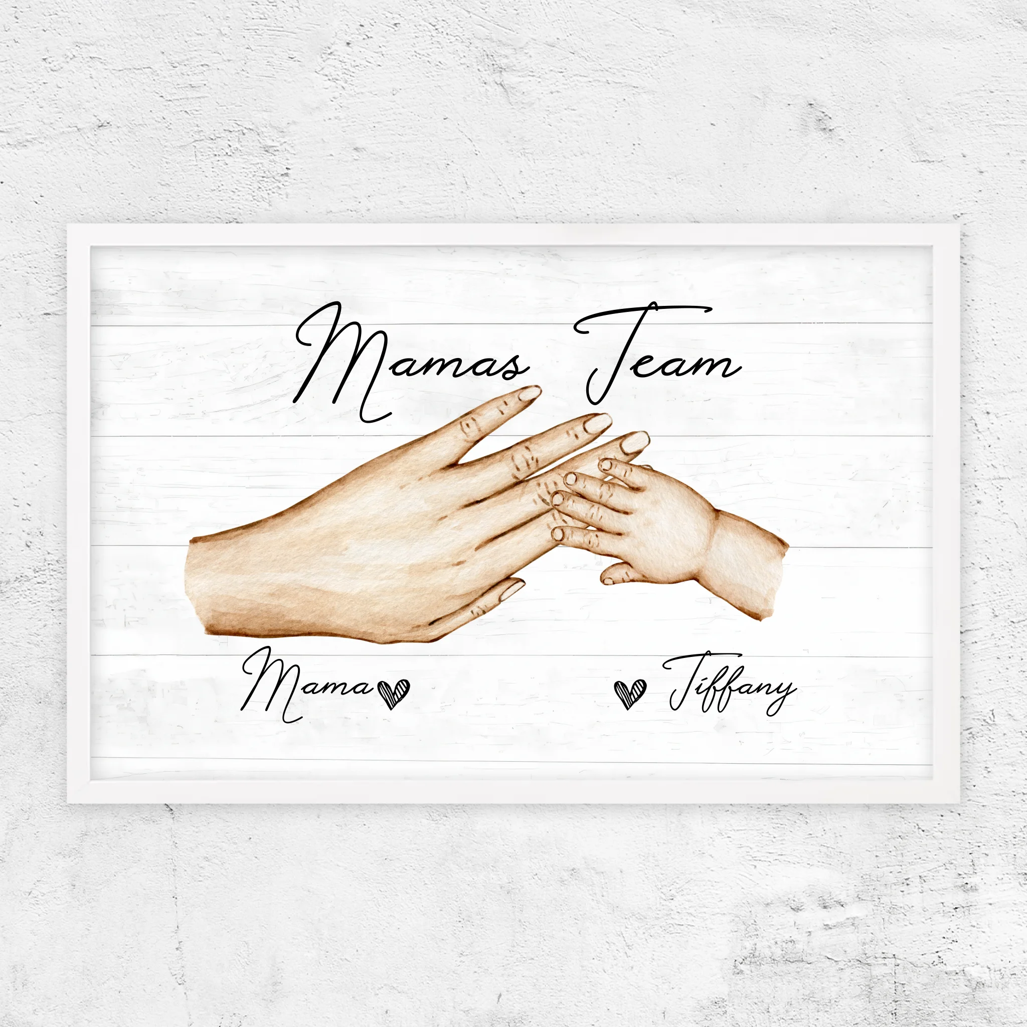 Personalisiertes Poster "Mamas Team"