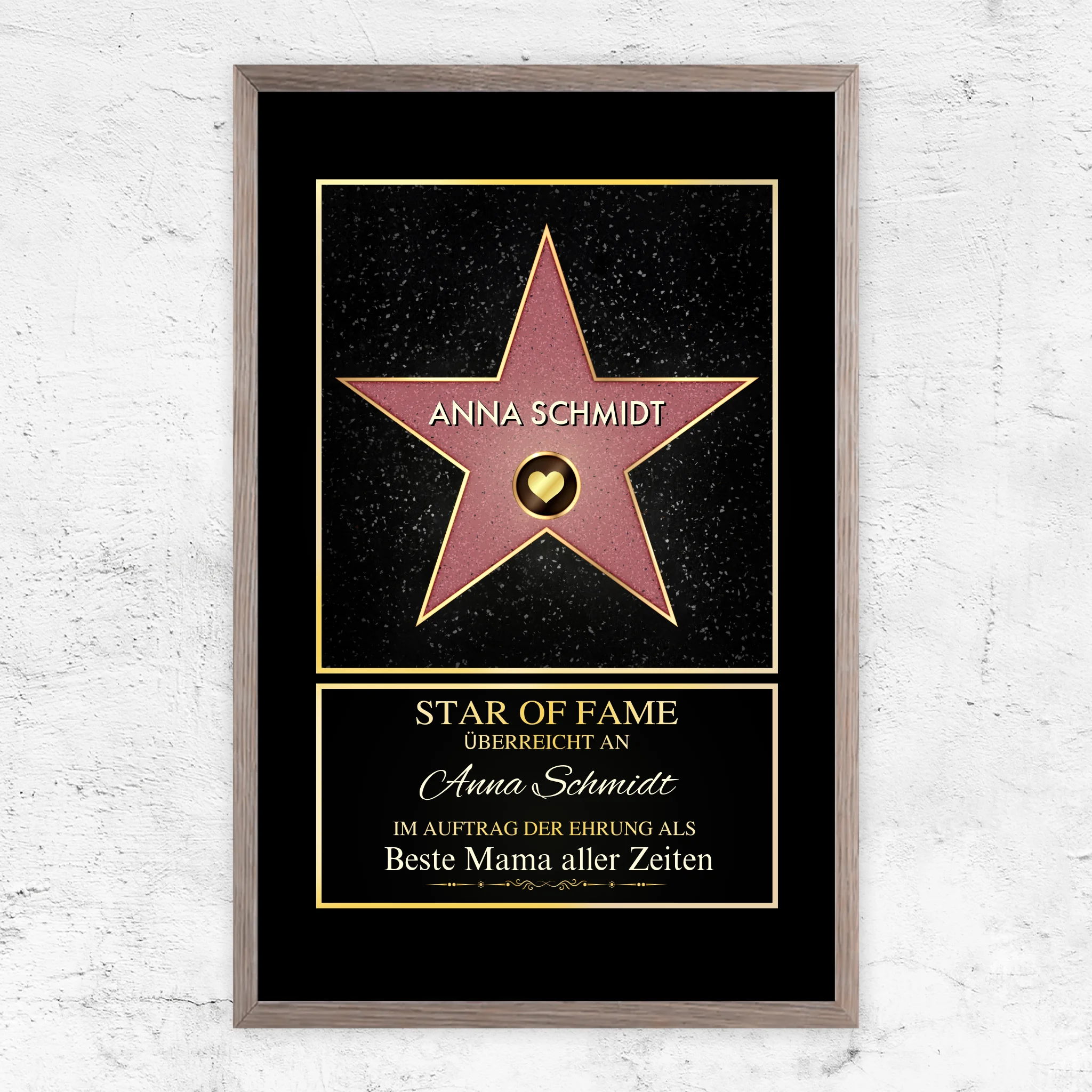 Personalisiertes Poster "Star of Fame"