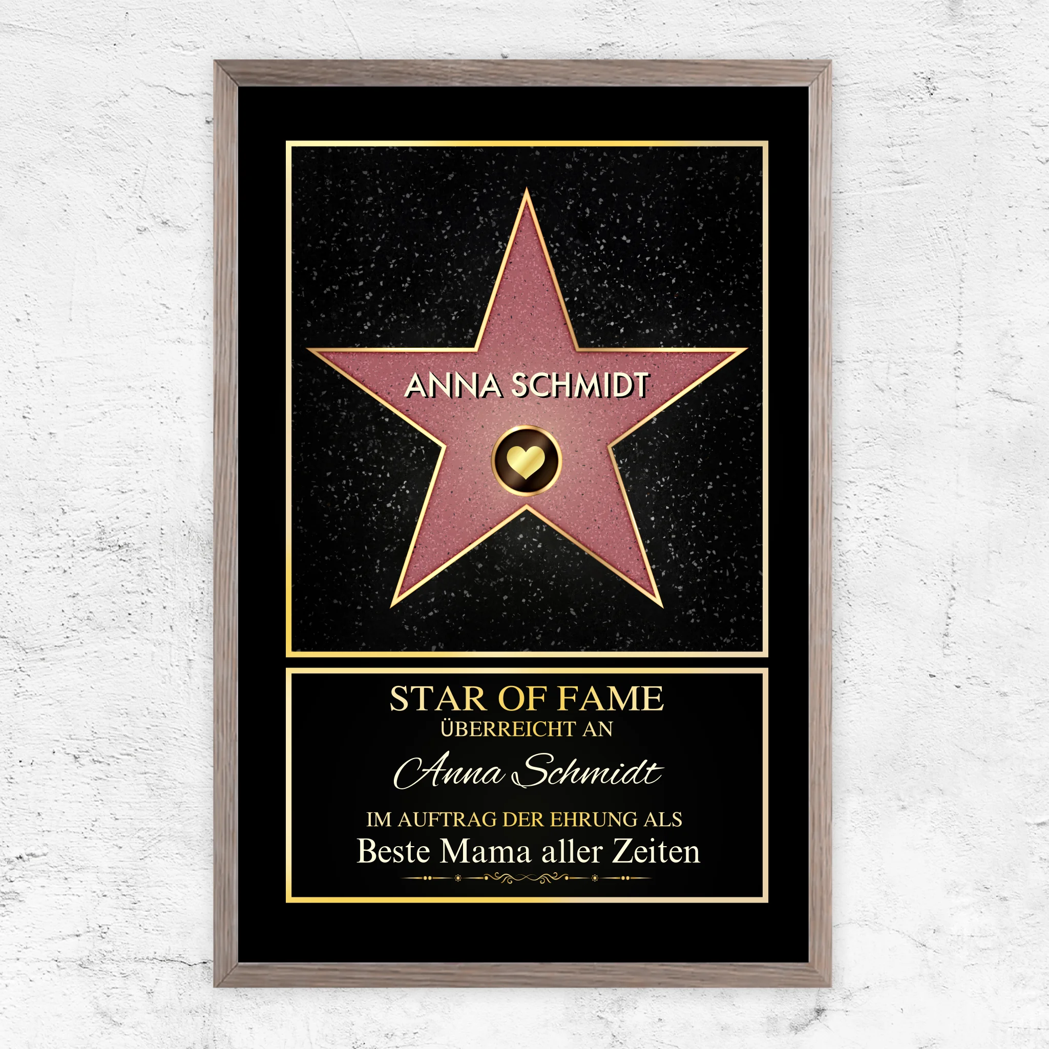 Personalisiertes Poster "Star of Fame"