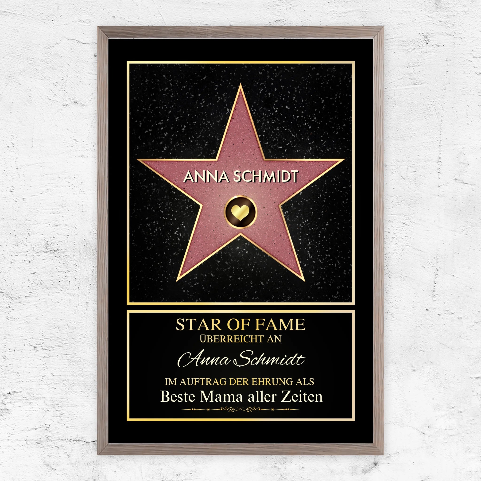 Personalisiertes Poster "Star of Fame"