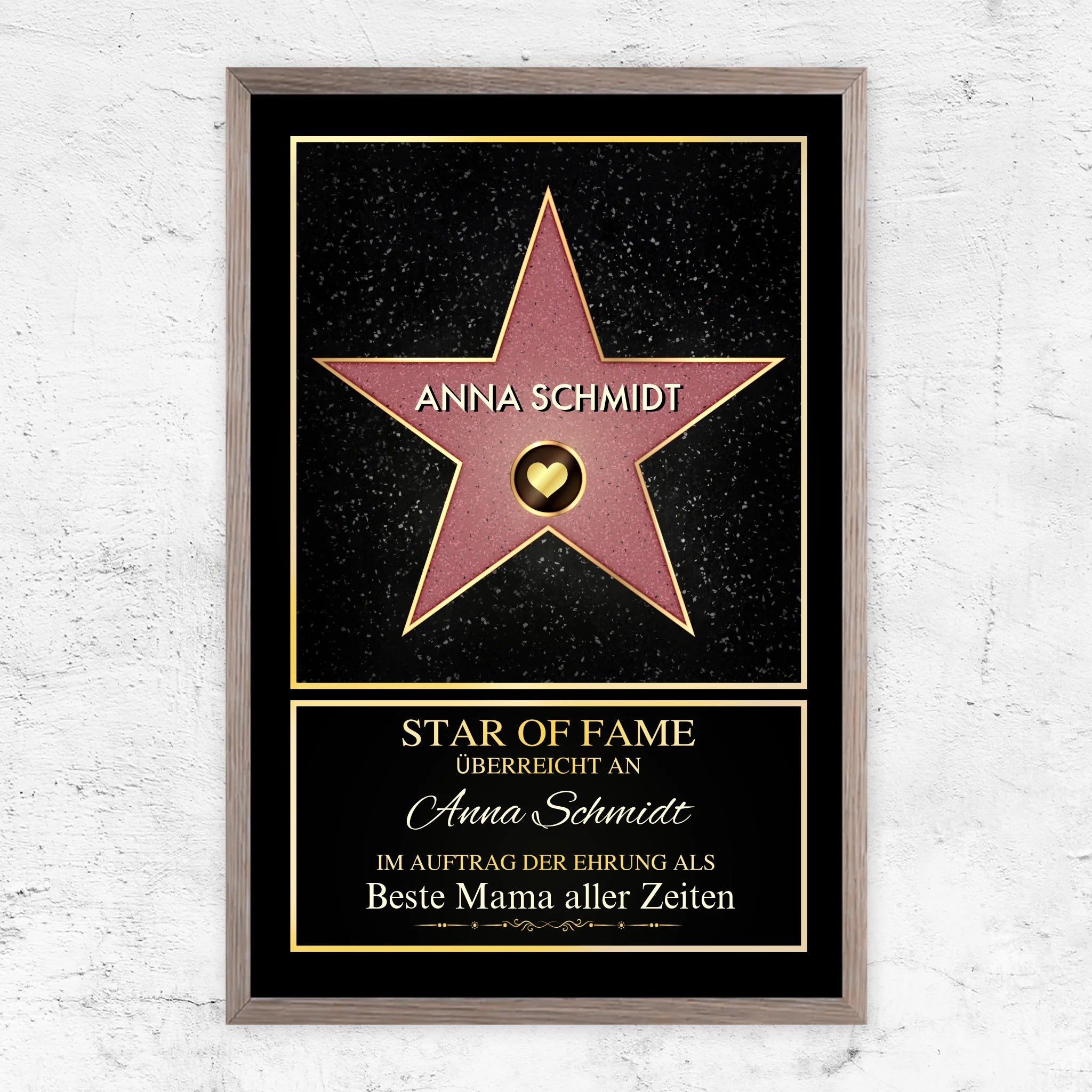 Personalisiertes Poster "Star of Fame"