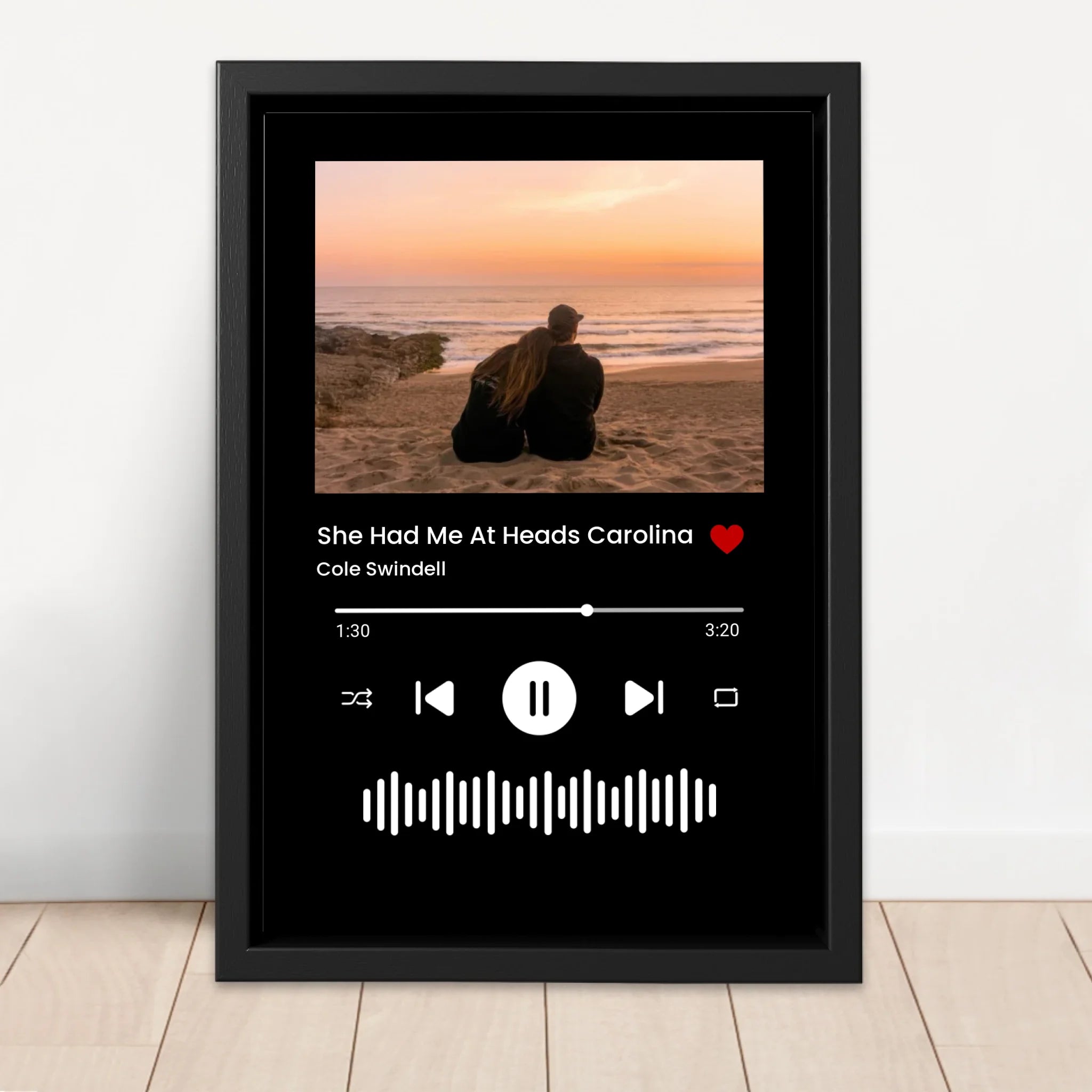 Personalisierte Leinwand – Musik- und Fotosternlicht