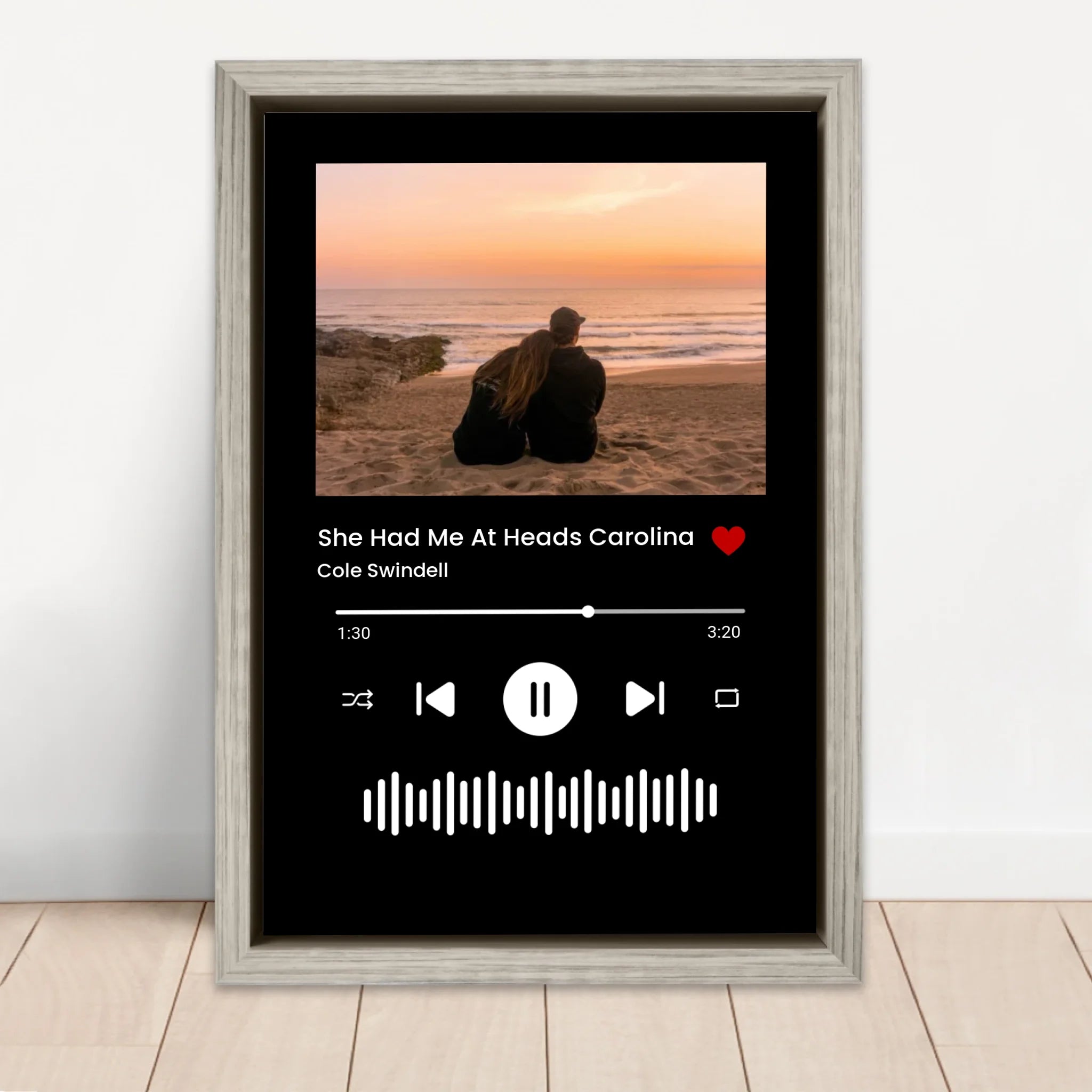 Personalisierte Leinwand – Musik- und Fotosternlicht