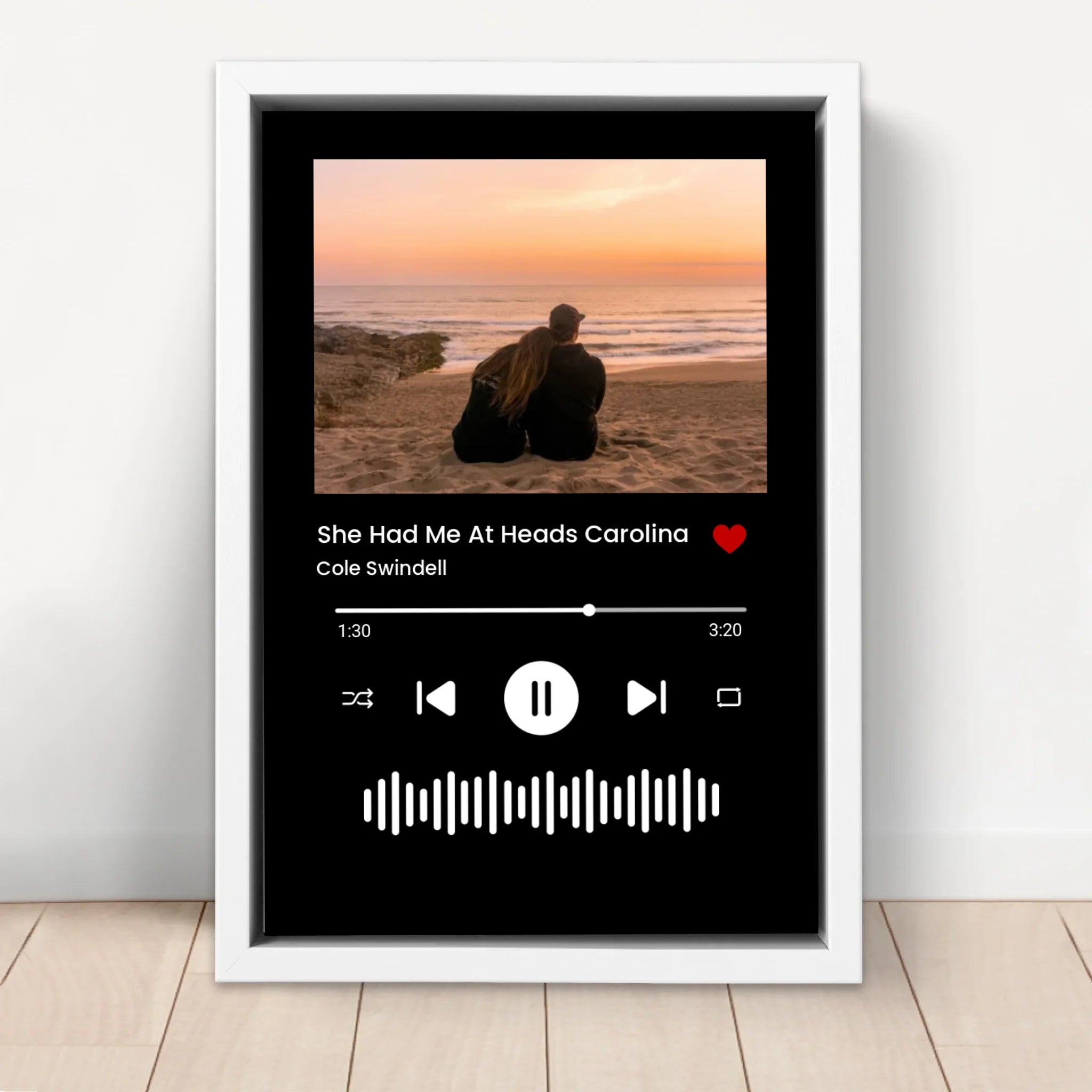 Personalisierte Leinwand – Musik- und Fotosternlicht
