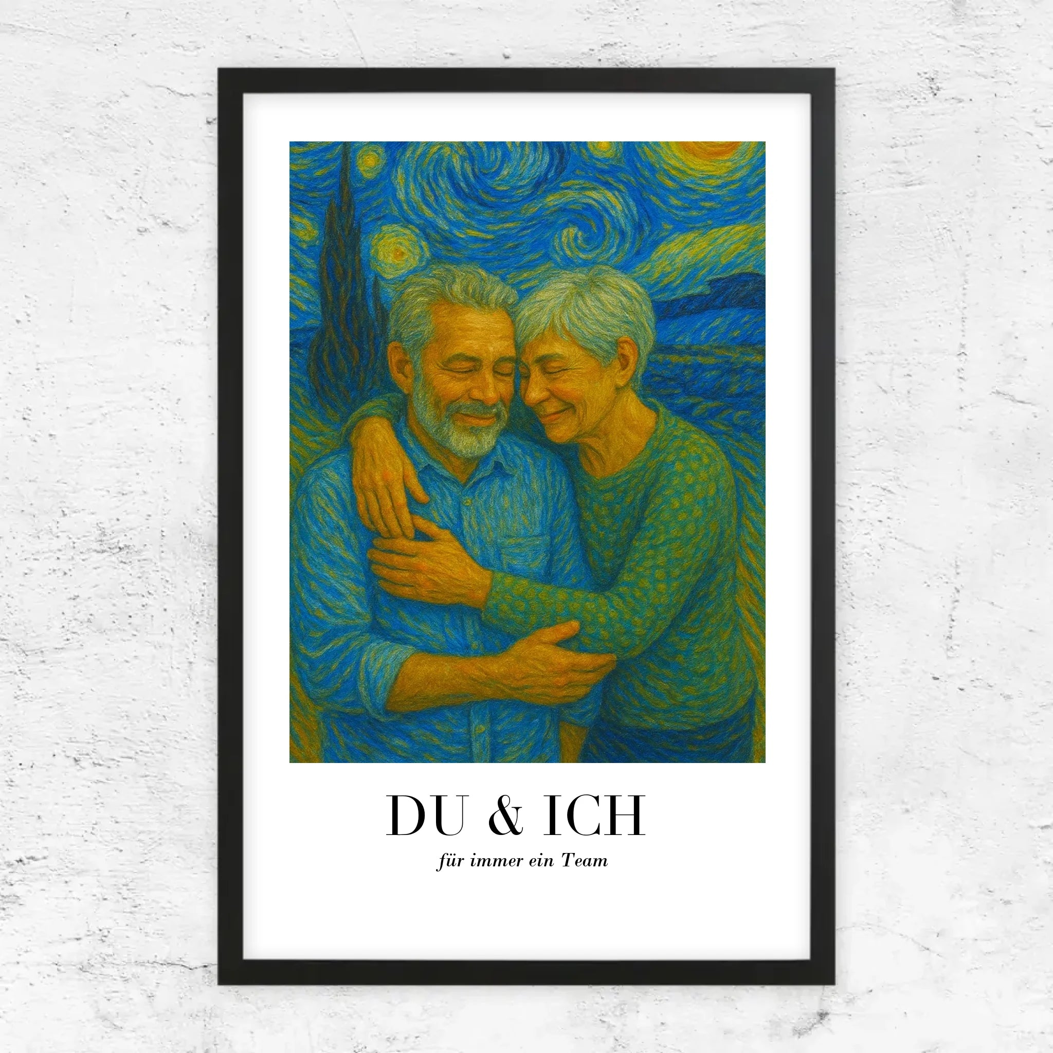 Personalisiertes Poster – Du und ich in Van-Gogh-Kunst, wir schaffen das