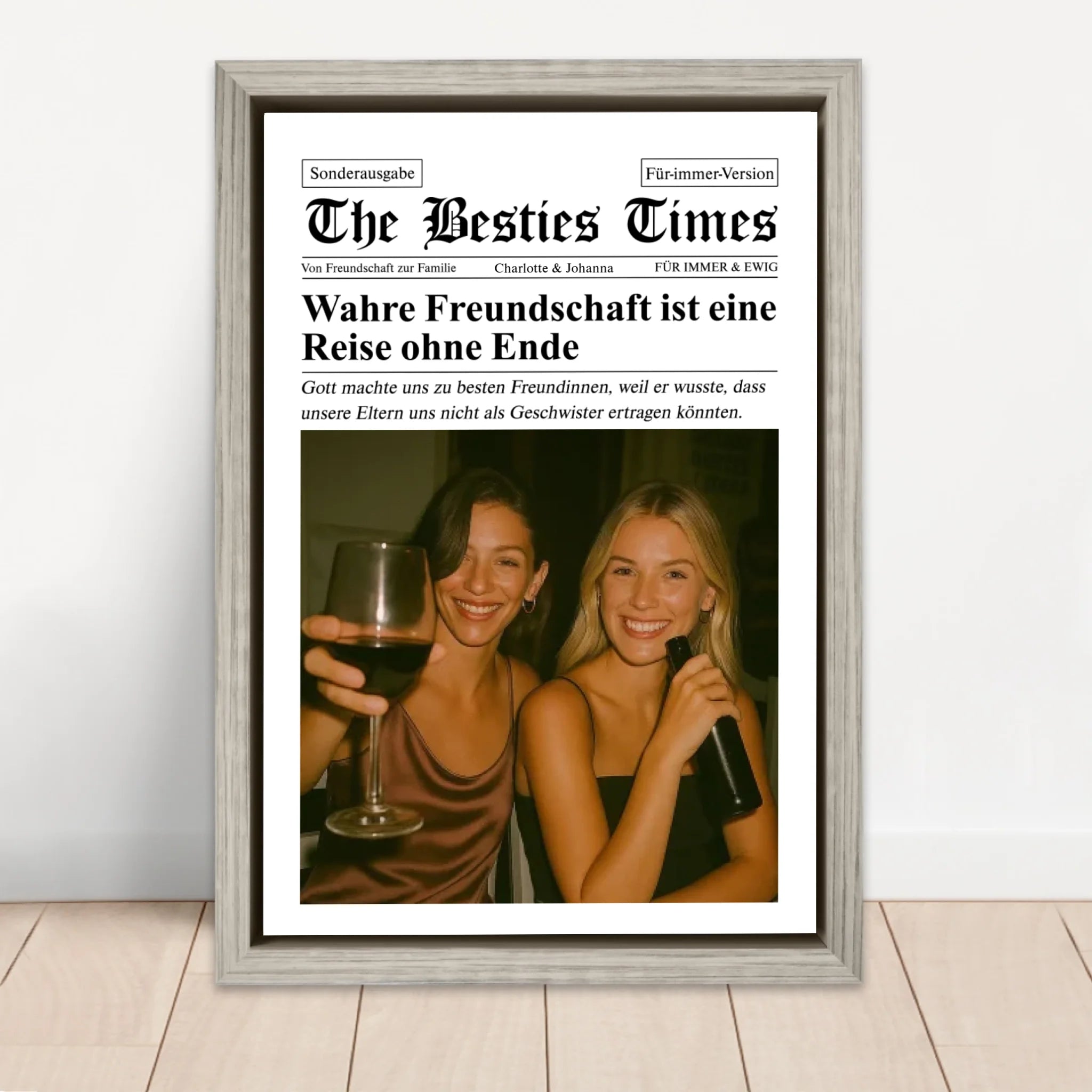 Personalisierte Leinwand – Zeitung – The BFF Times