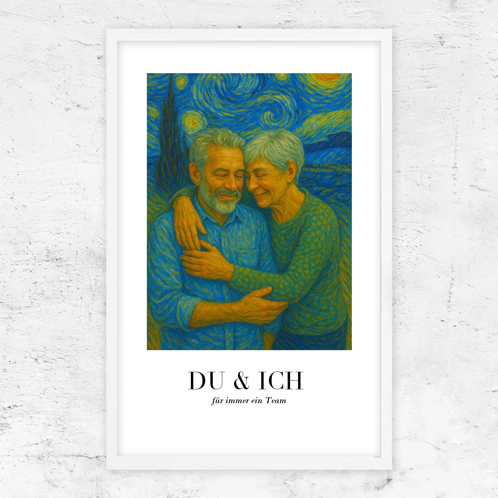 Personalisiertes Poster – Du und ich in Van-Gogh-Kunst, wir schaffen das