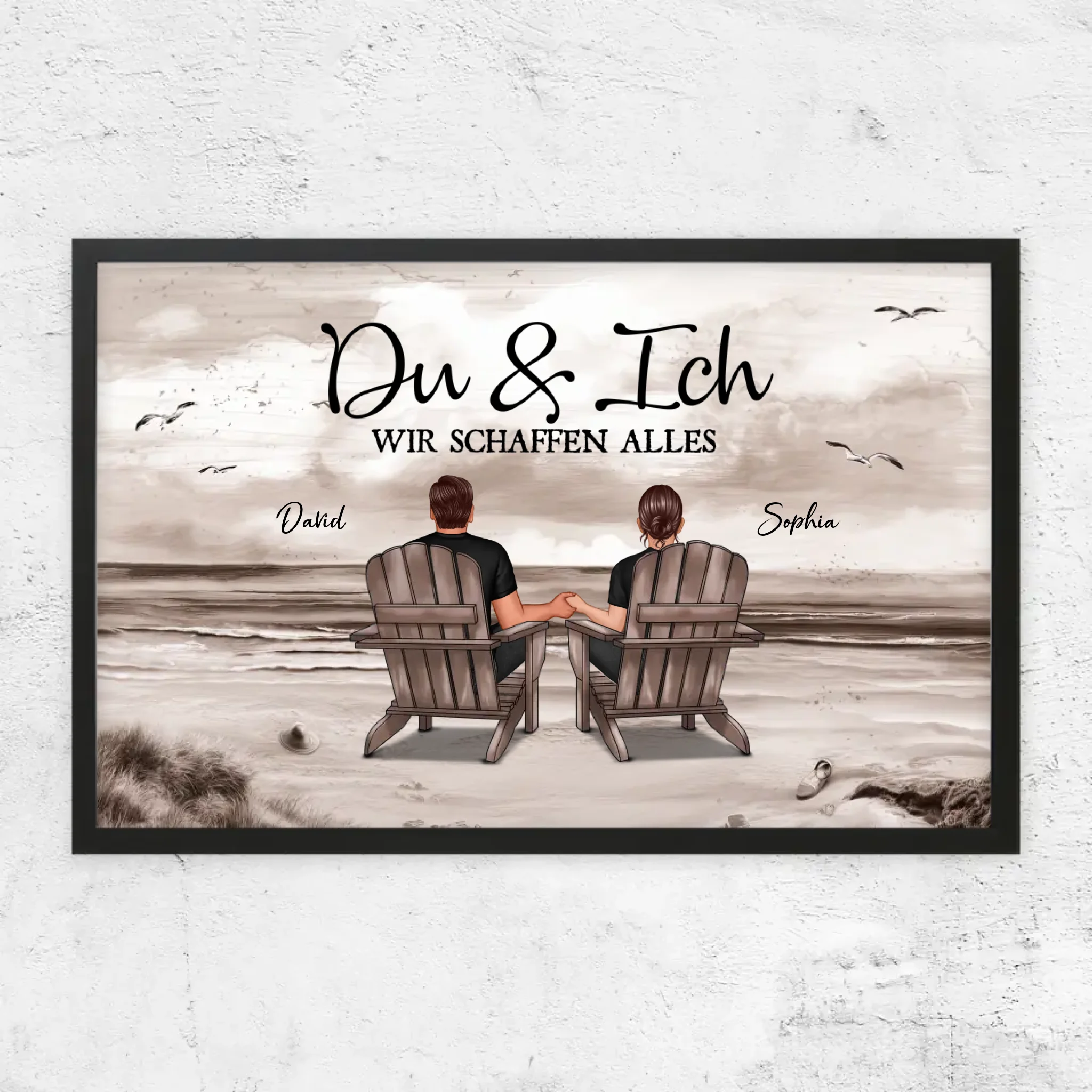Personalisiertes Poster "Du und ich, wir schaffen alles"