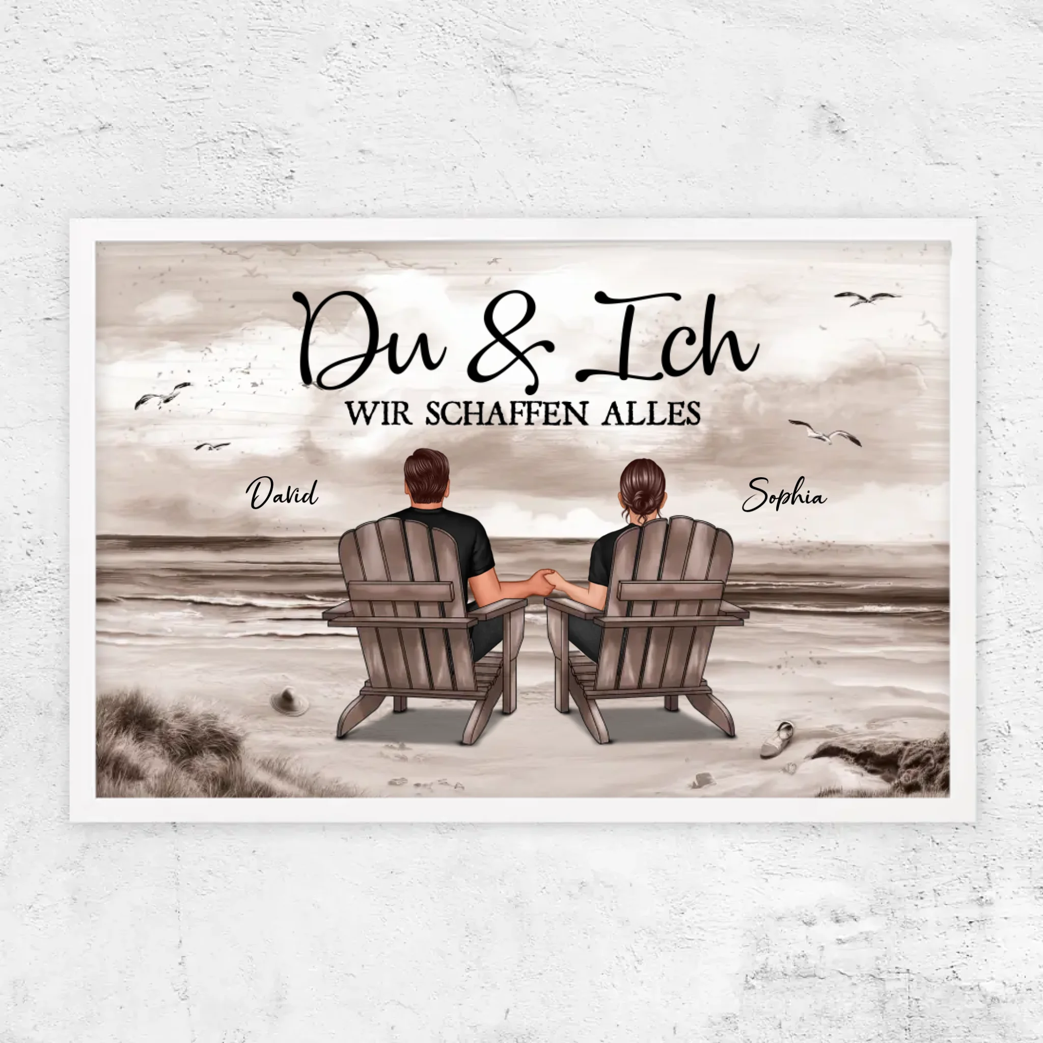 Personalisiertes Poster "Du und ich, wir schaffen alles"