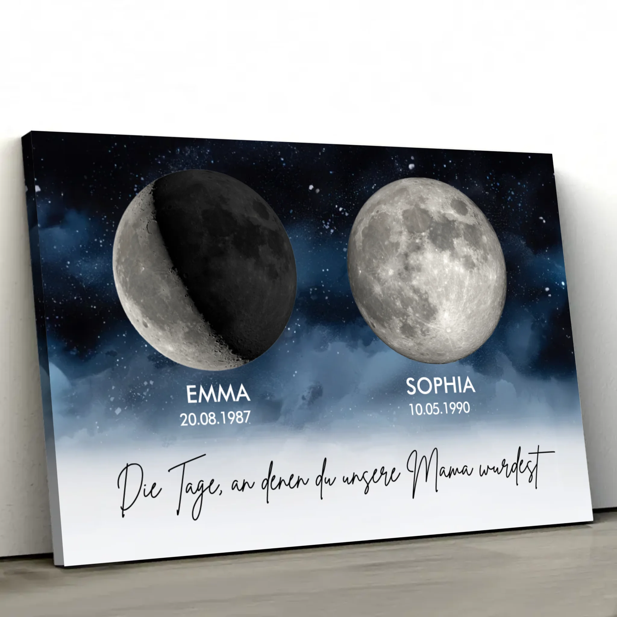 Personalisierte Leinwand "Die Tage, an denen ihr unsere Eltern wurdet"