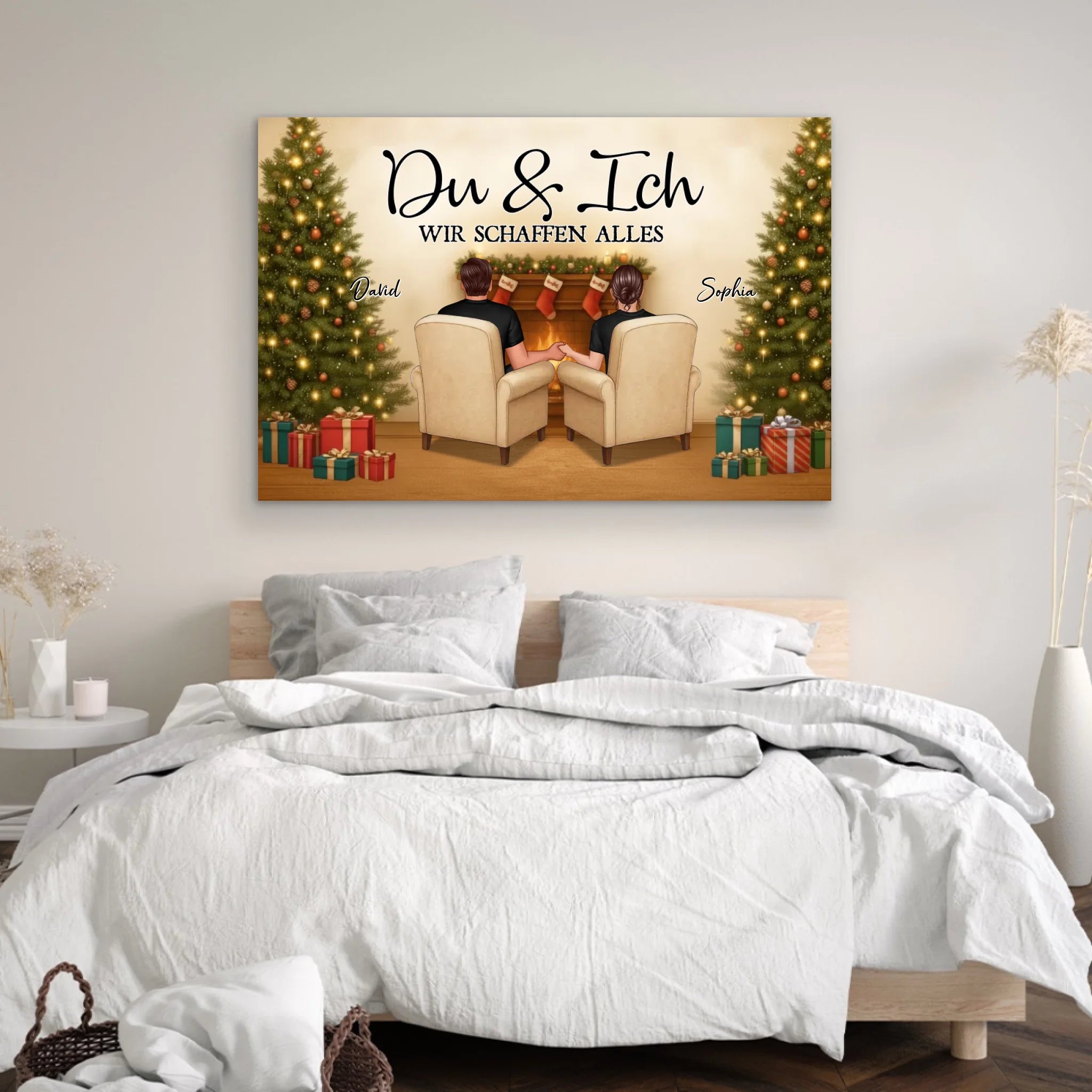 Personalisierte Leinwand – Du und ich – wir schaffen das dieses Weihnachten