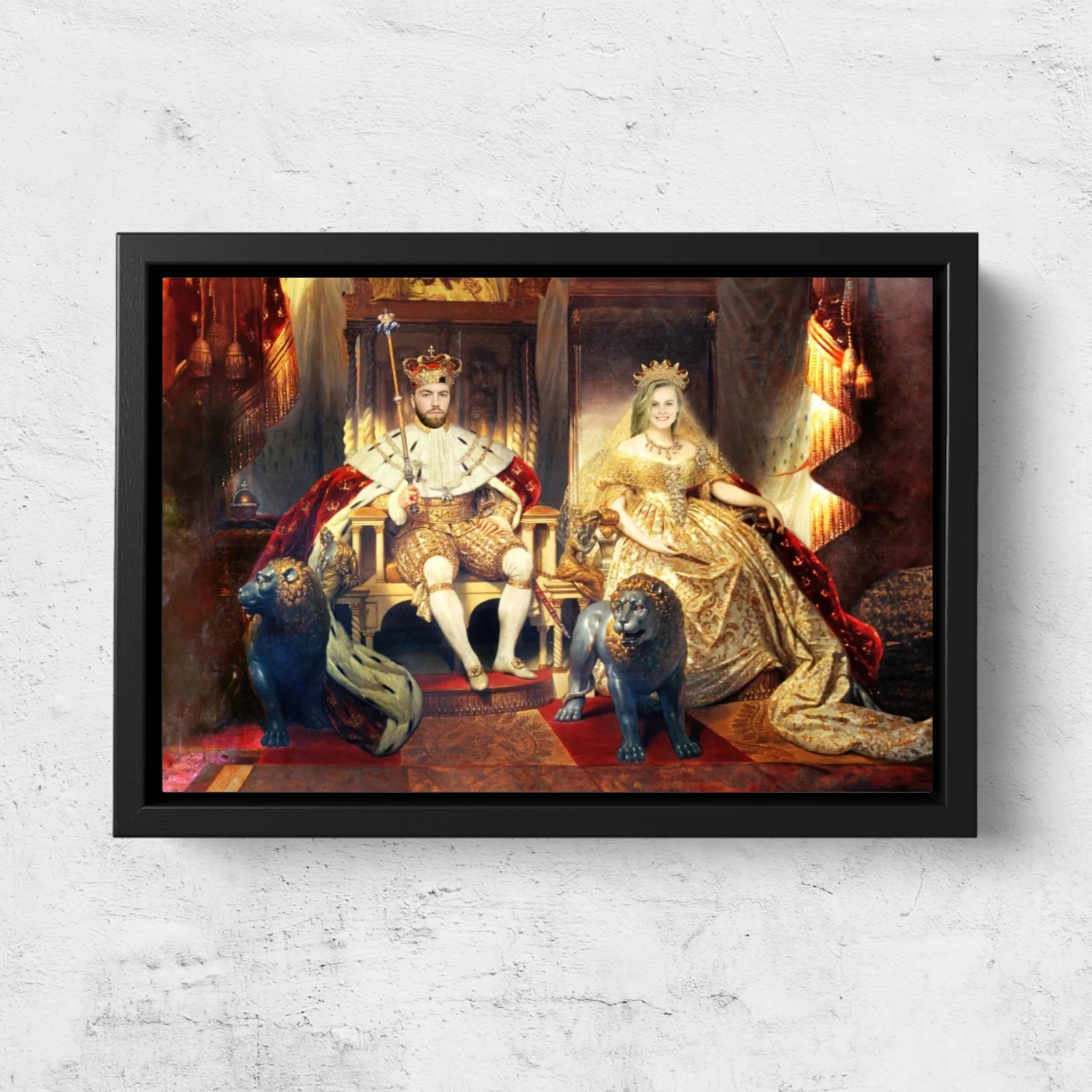 Personalisierte Leinwand – Der König und die Königin