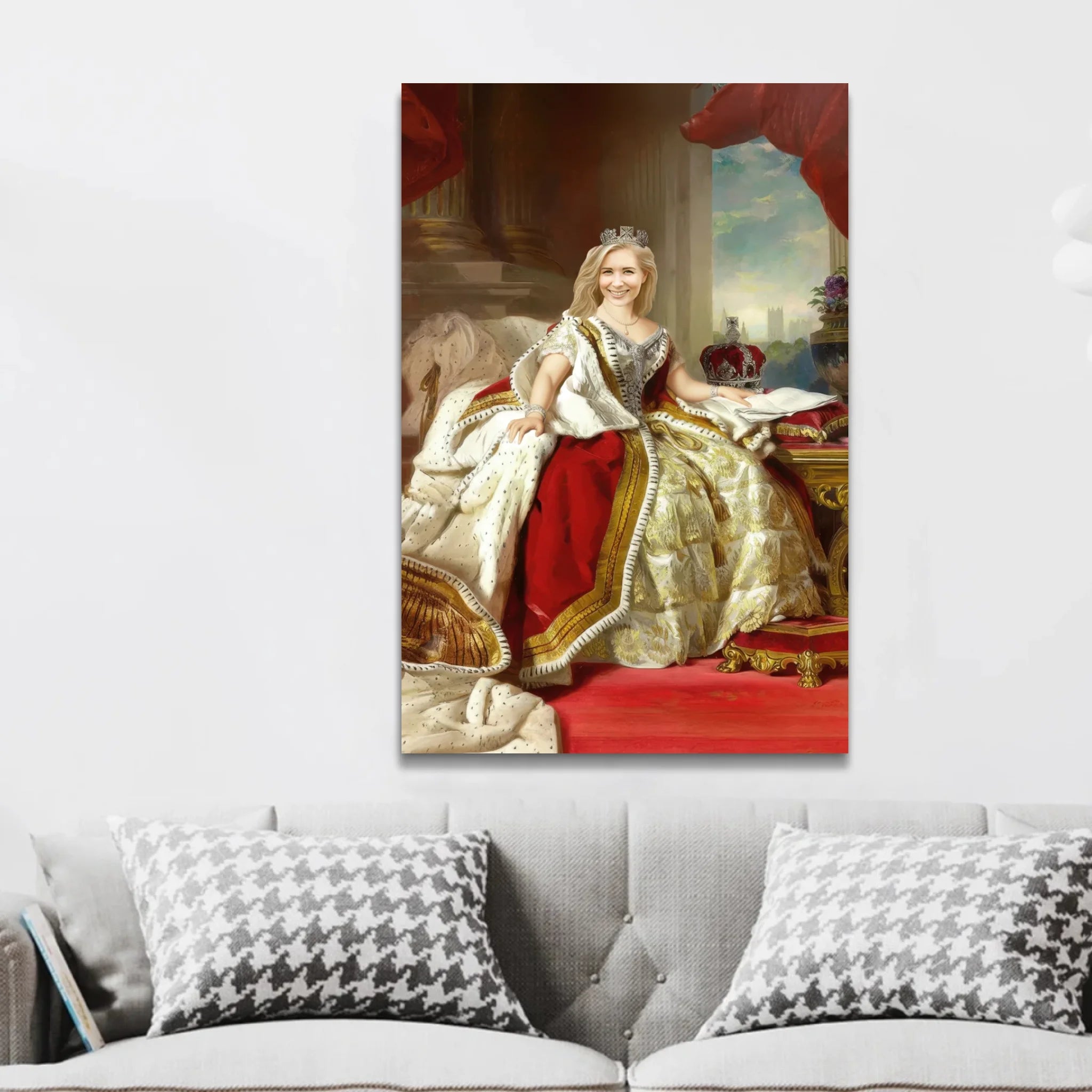 Personalisierte Leinwand – Die Königin