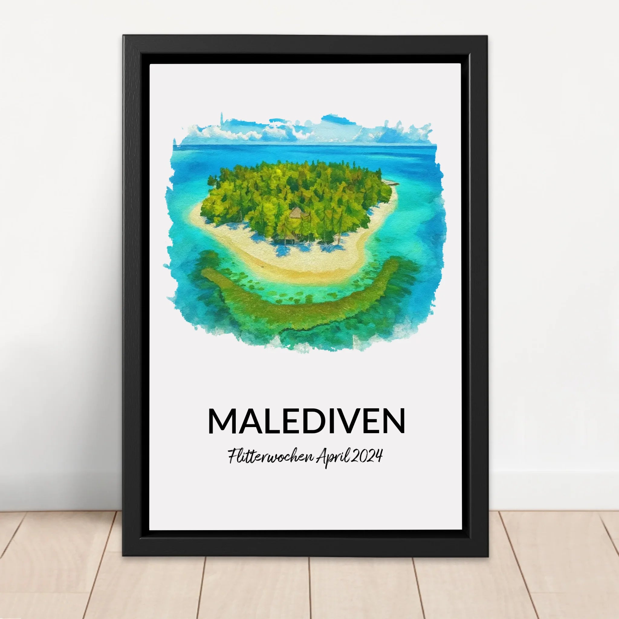 Personalisierte Leinwand "Personalisierter Urlaubsdruck"