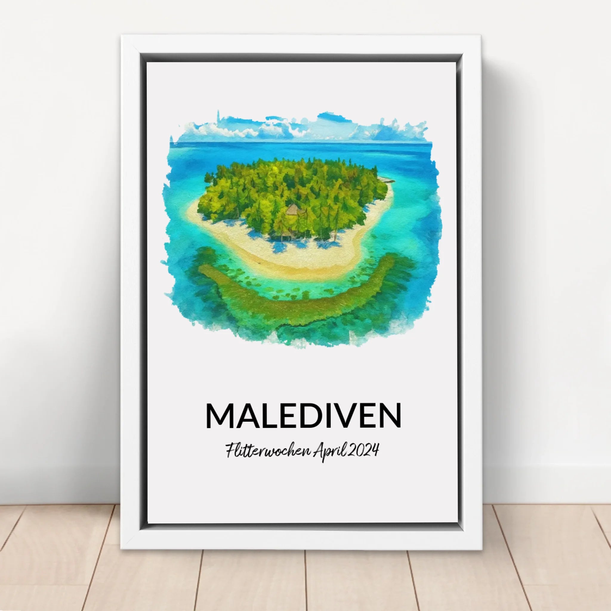 Personalisierte Leinwand "Personalisierter Urlaubsdruck"