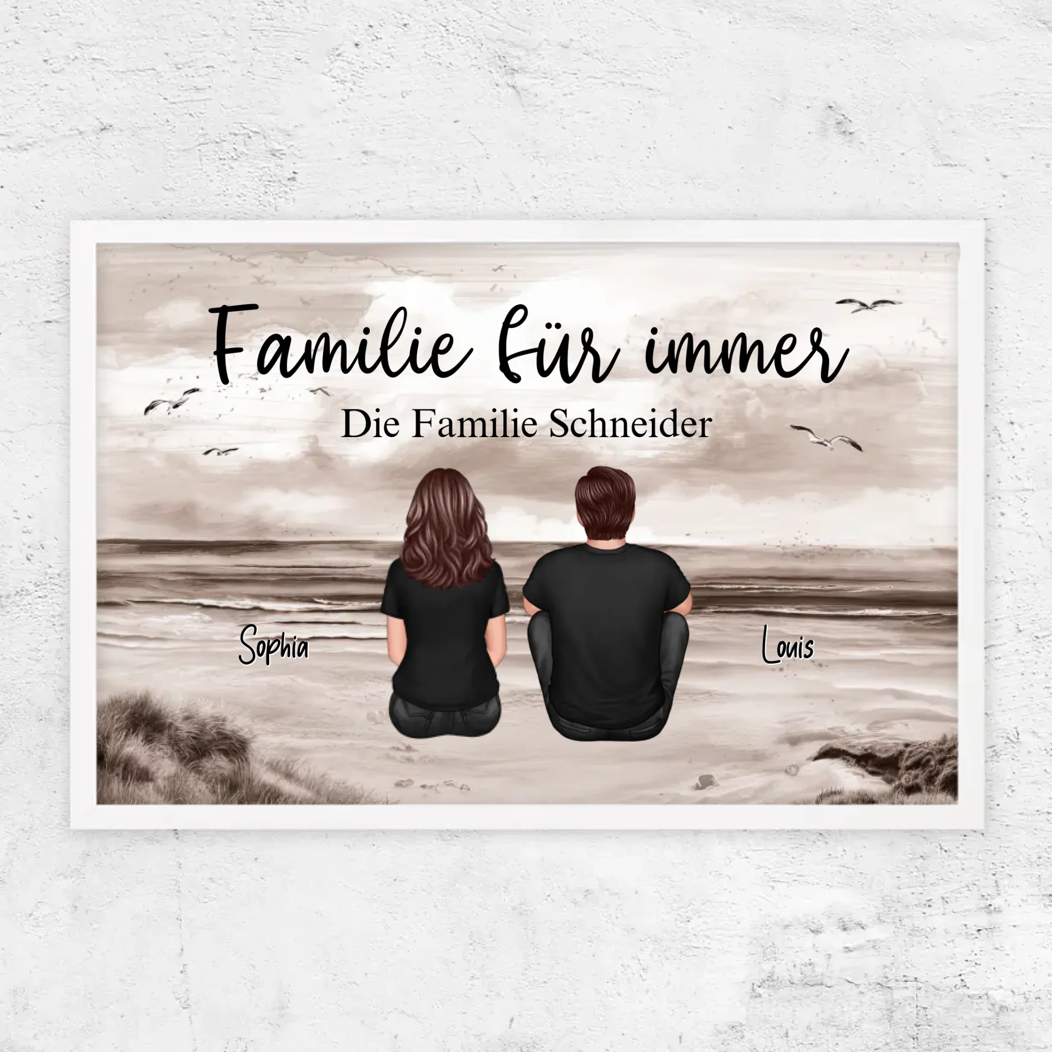 Personalisierte Poster "Familie für immer"