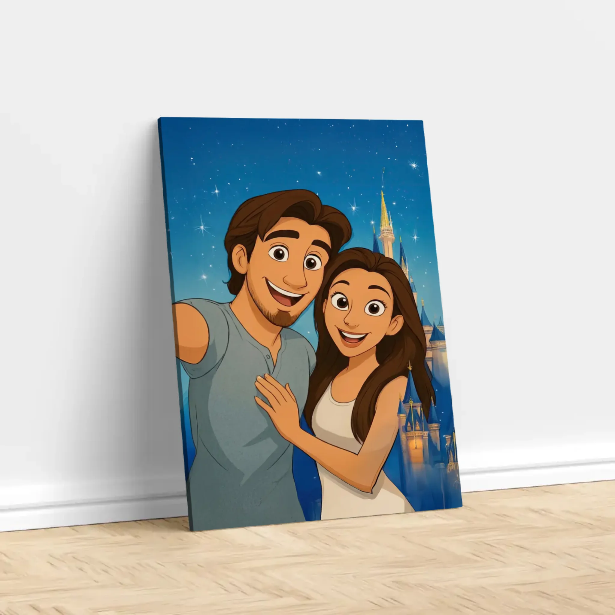 Personalisierte Leinwand – Märchenhaftes Porträt nach Foto