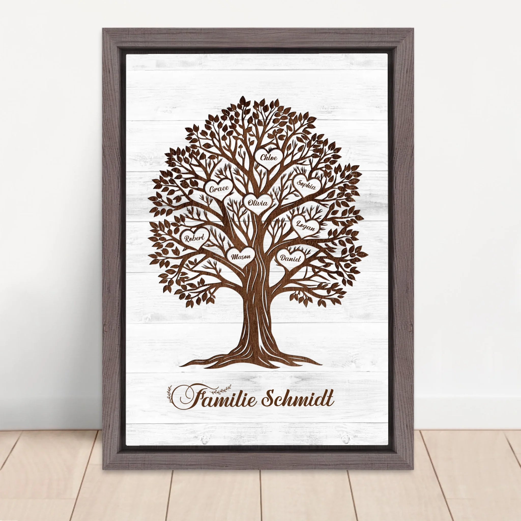 Vertical Framed Canvas-Oak 2026