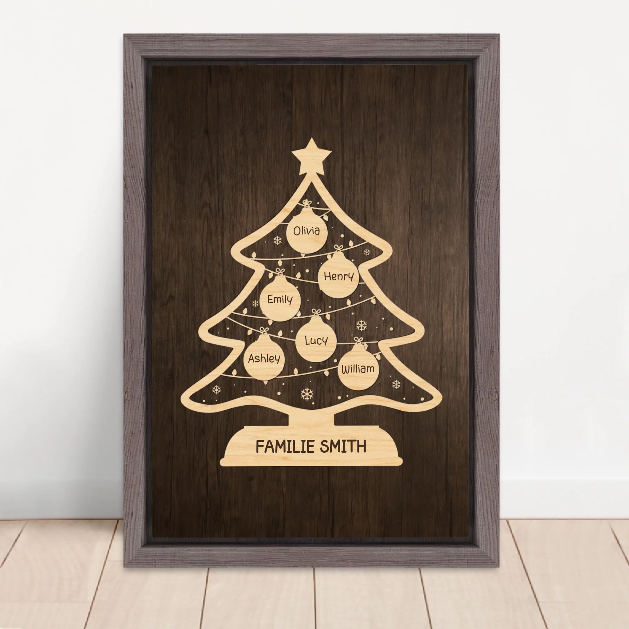 Vertical Framed Canvas-Oak 2026