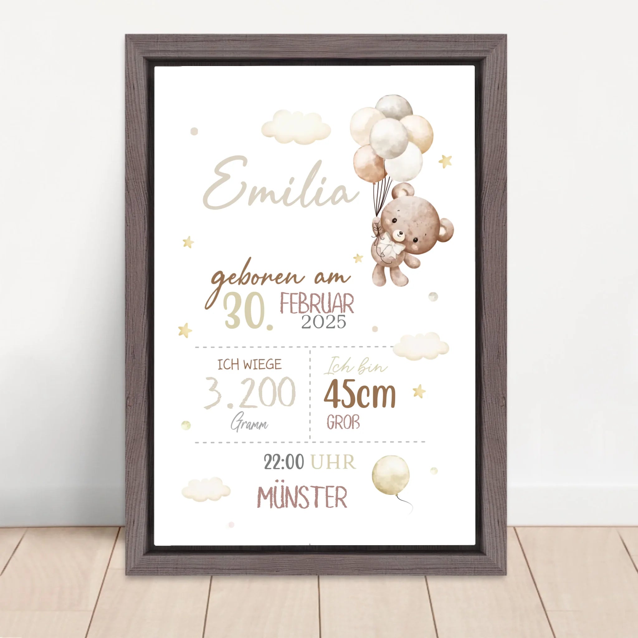 Vertical Framed Canvas-Oak 2026