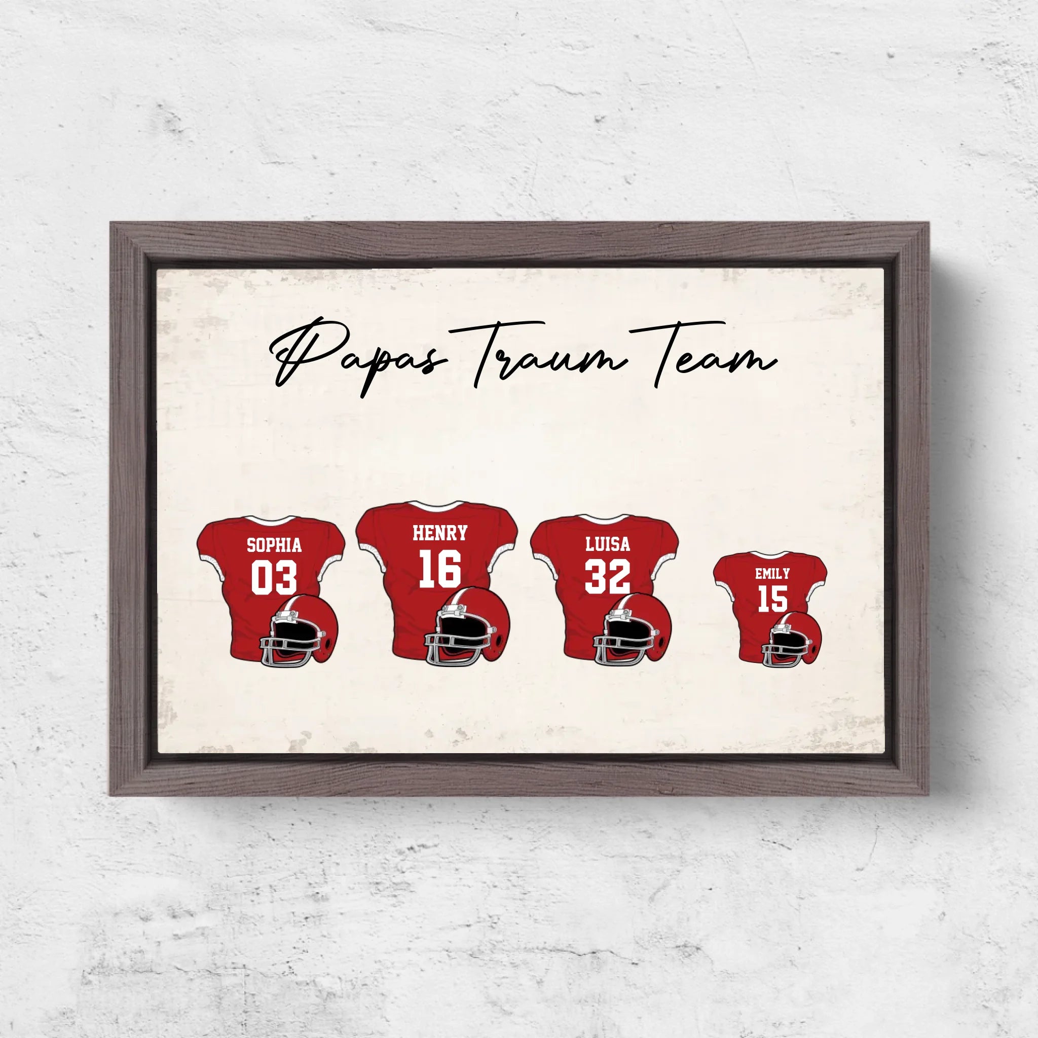 Horizontal Framd Canvas-Ovak