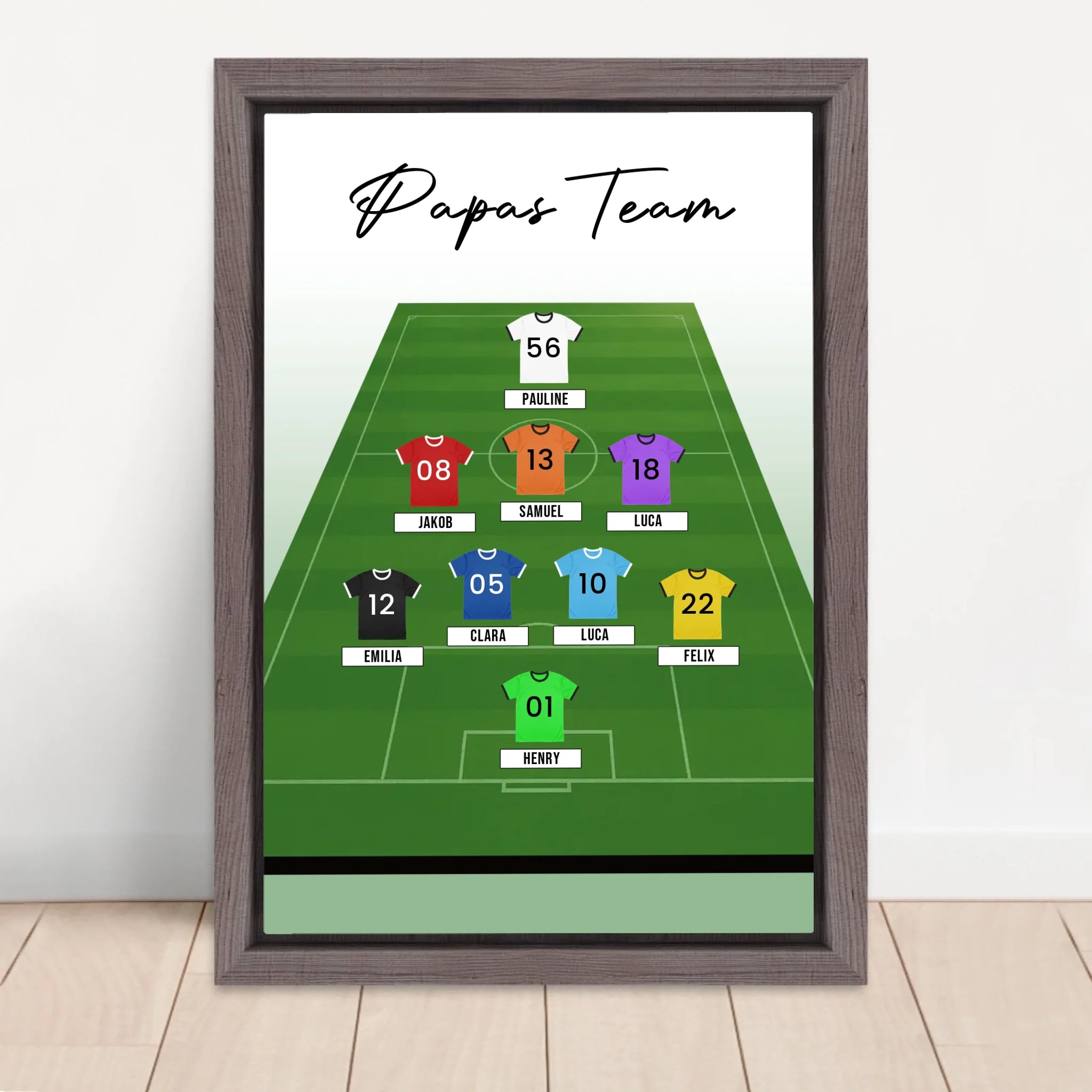 Vertical Framed Canvas-Oak 2026