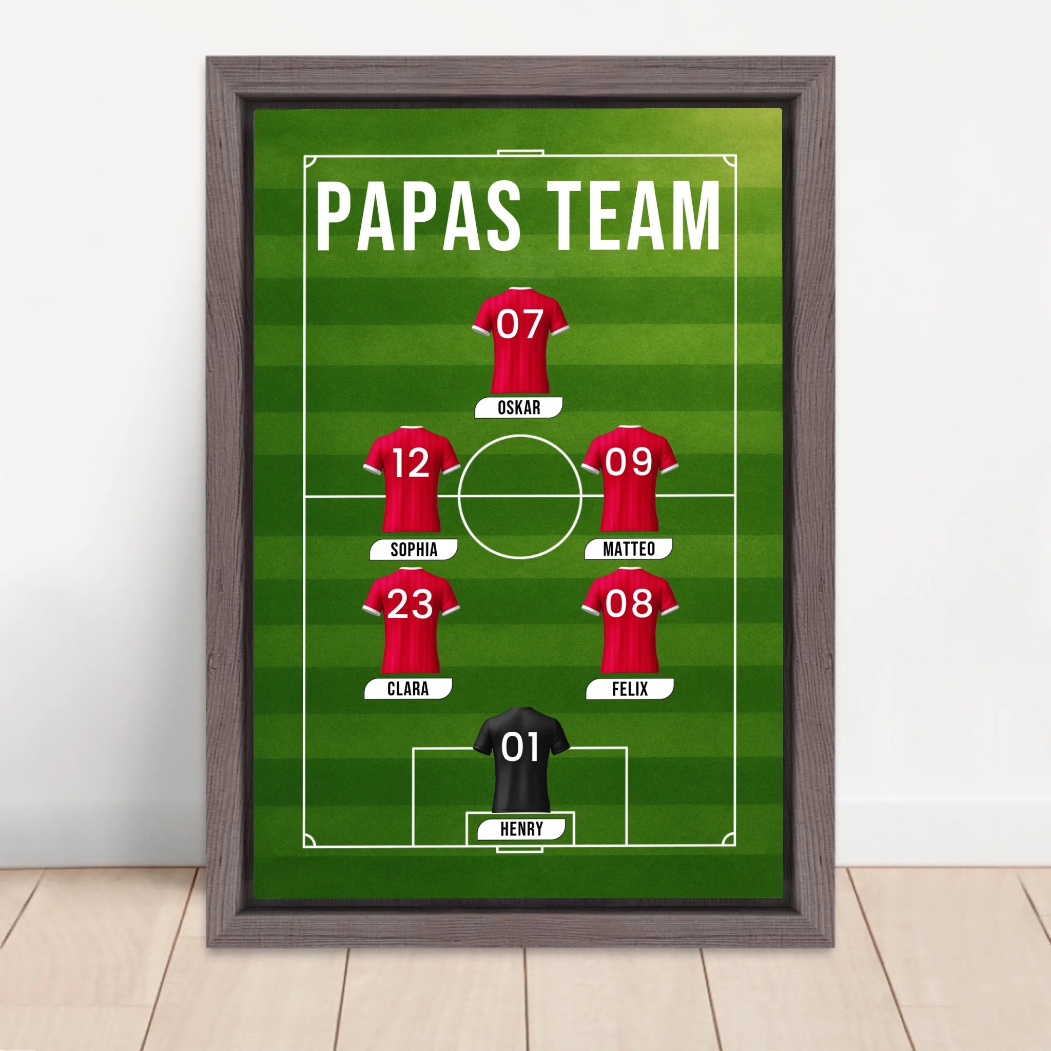 Vertical Framed Canvas-Oak 2026