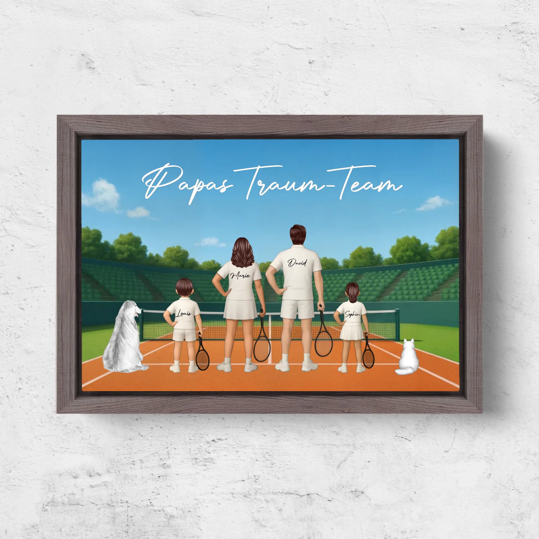 Horizontal Framd Canvas-Ovak