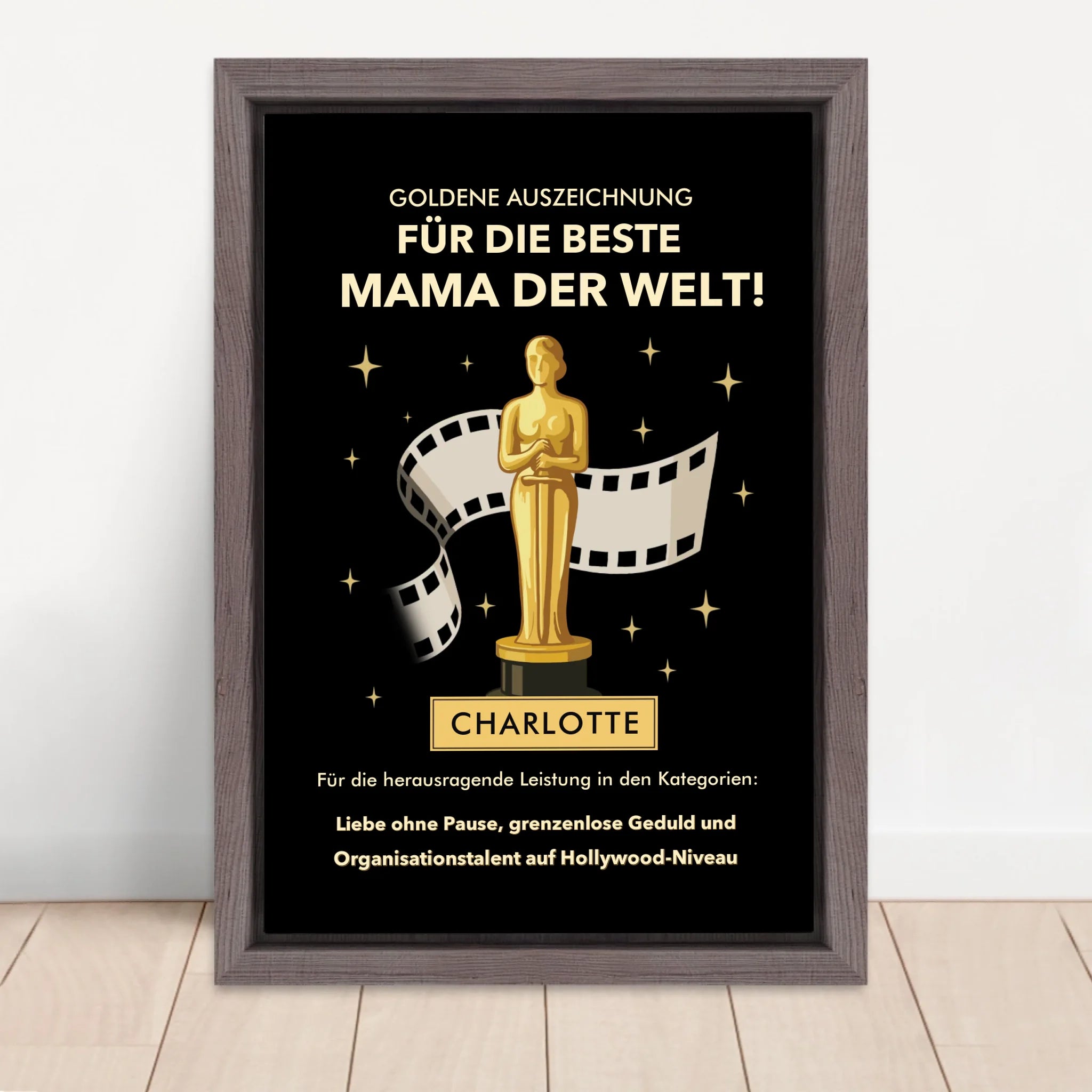Vertical Framed Canvas-Oak 2026