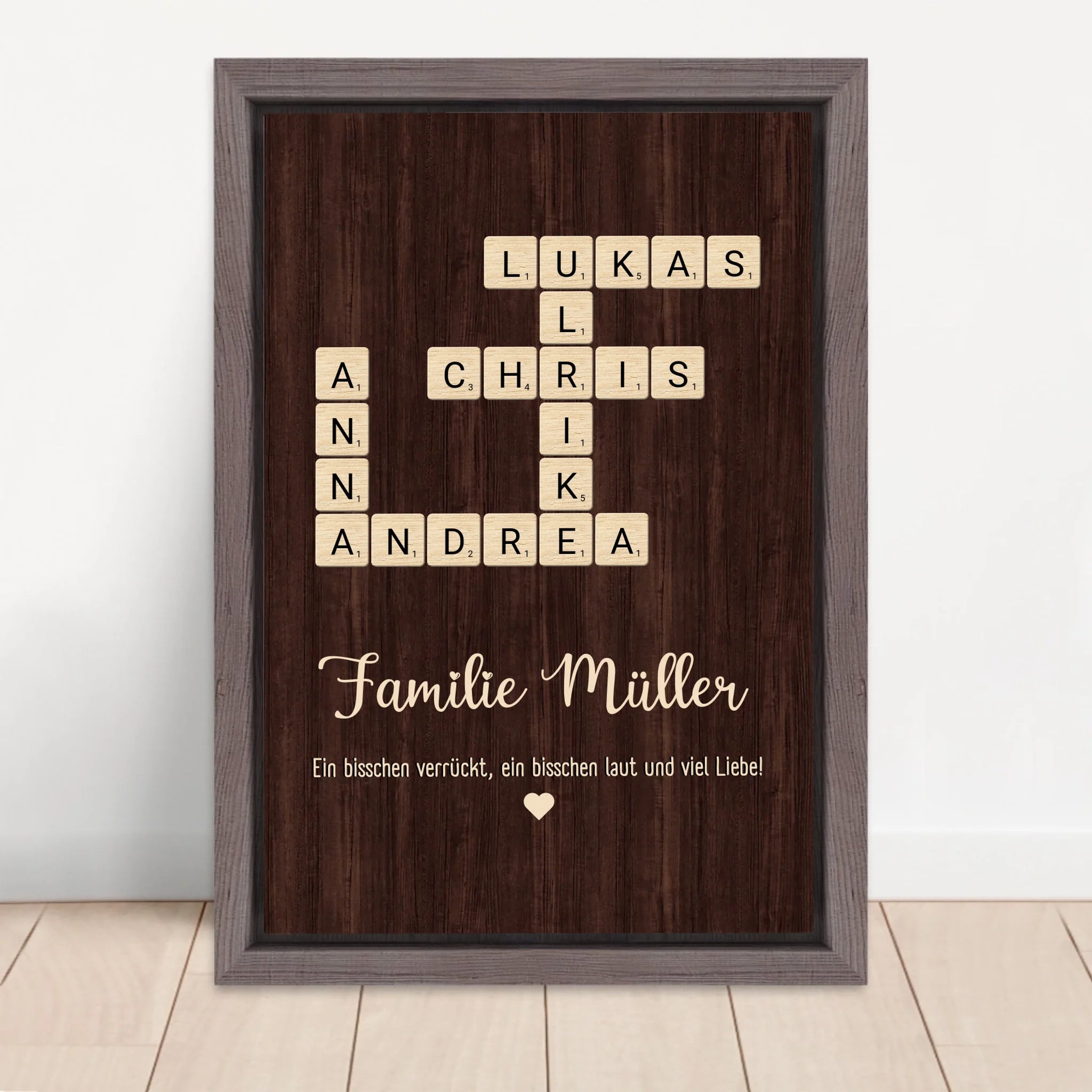Vertical Framed Canvas-Oak 2026