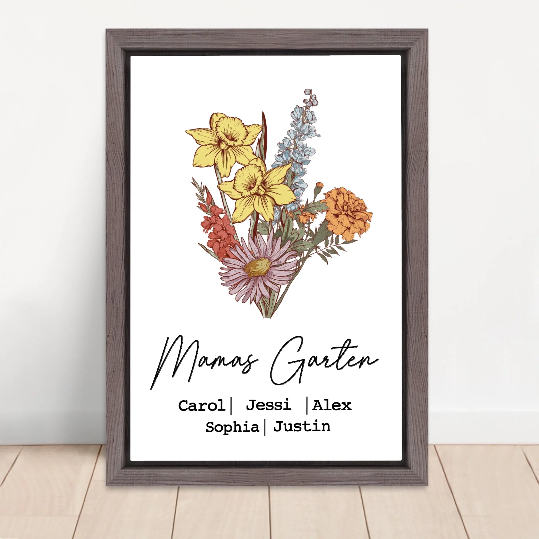 Vertical Framed Canvas-Oak 2026