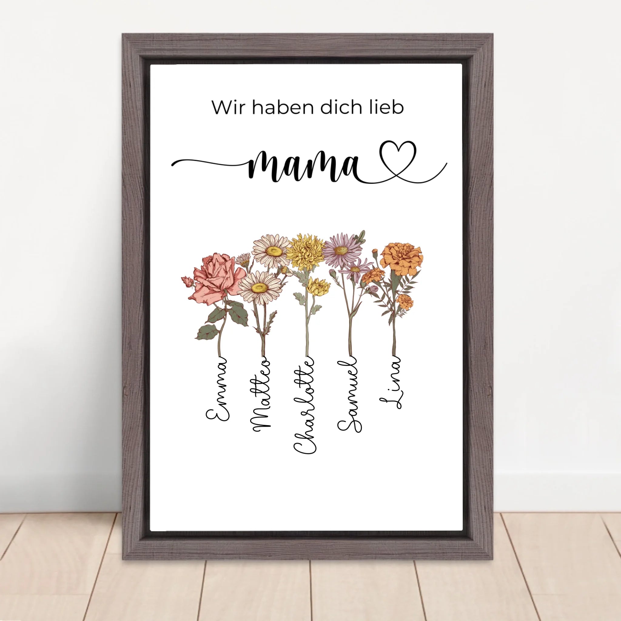 Vertical Framed Canvas-Oak 2026