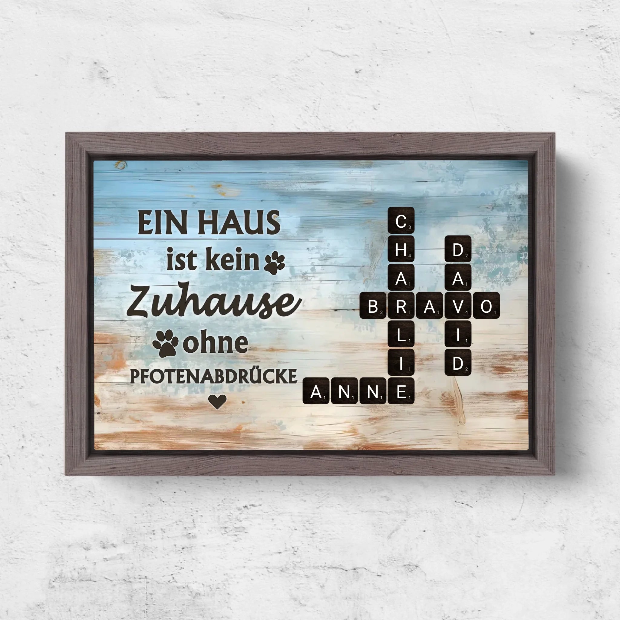 Horizontal Framd Canvas-Ovak