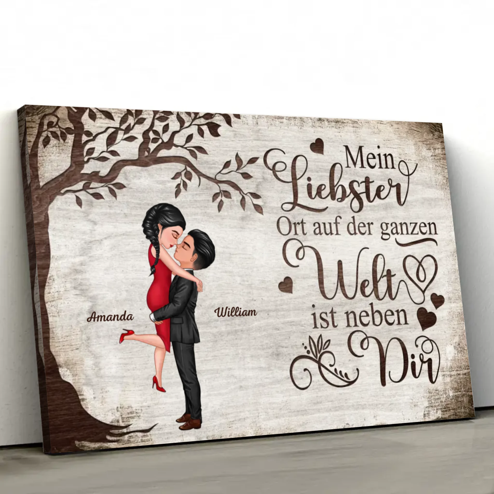 Personalisierte Leinwand "Lieblingsort"