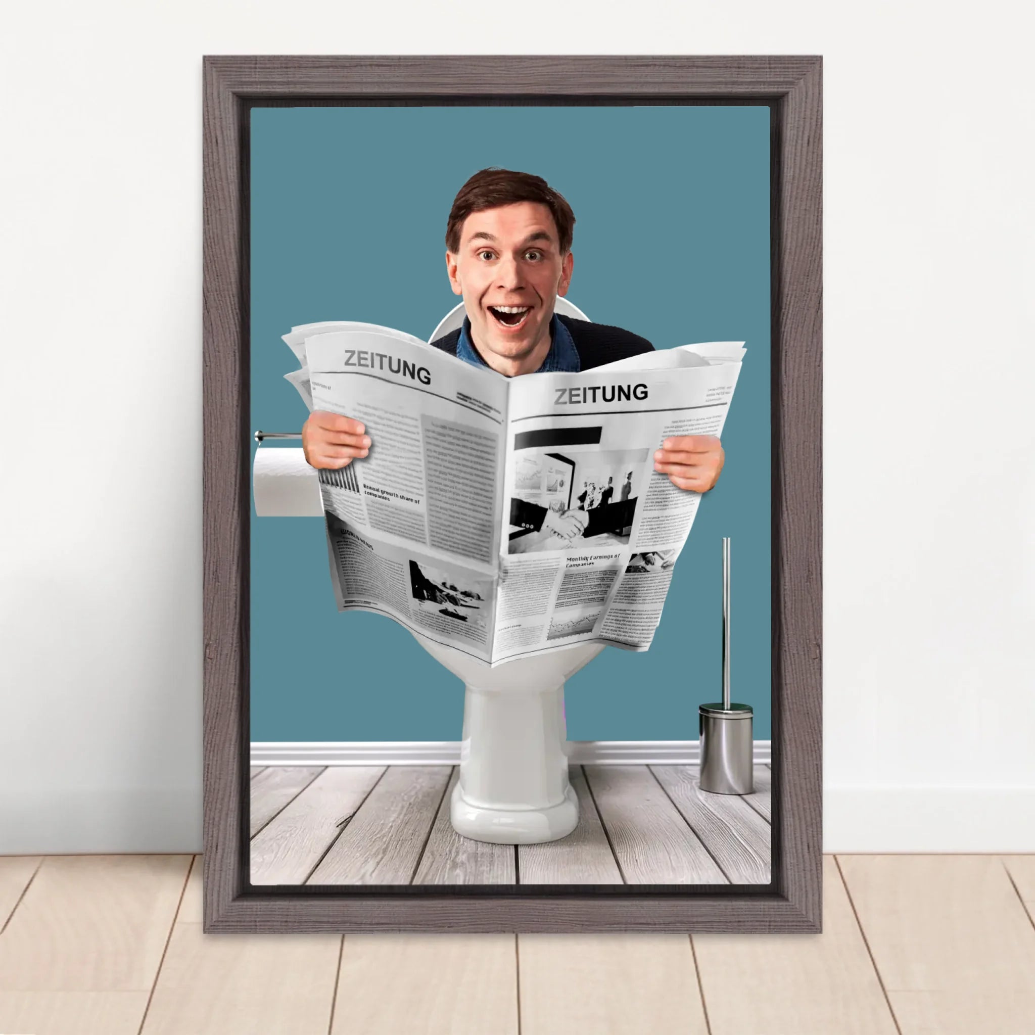 Vertical Framed Canvas-Oak 2026