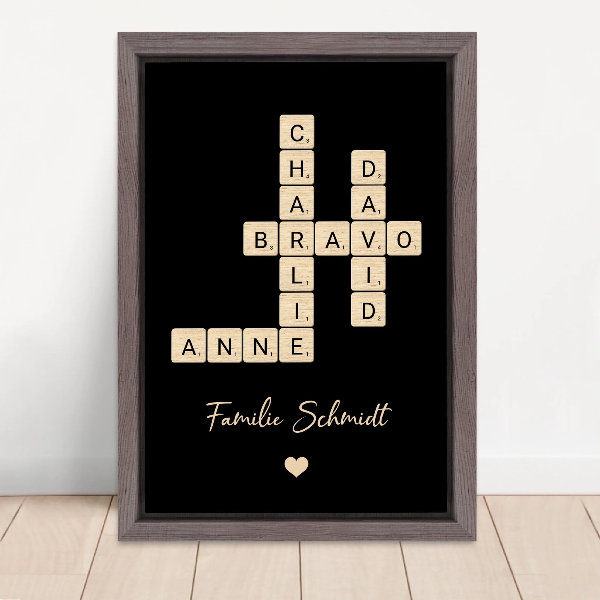 Vertical Framed Canvas-Oak 2026