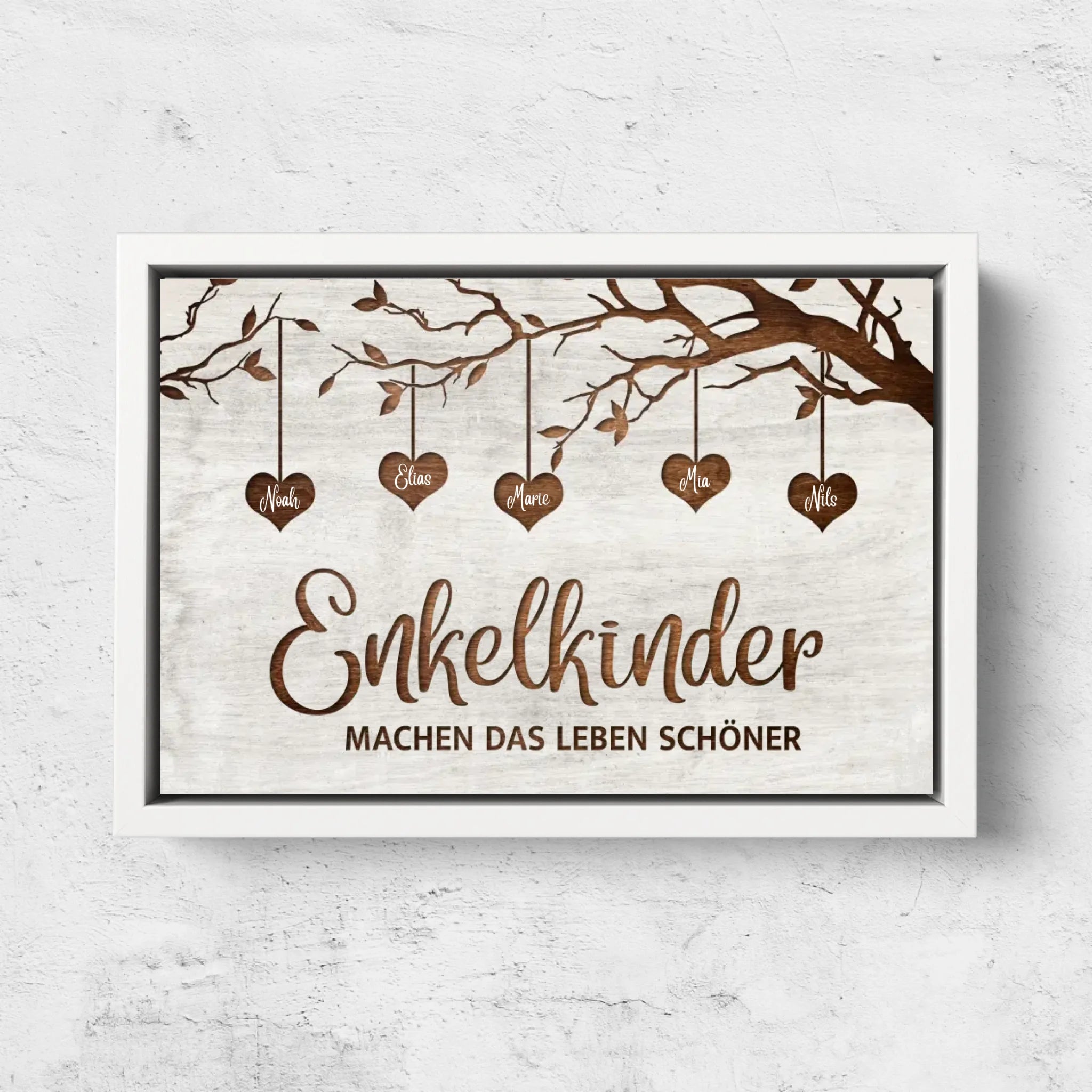 Personalisierte Leinwand "Unser Familienbaum"