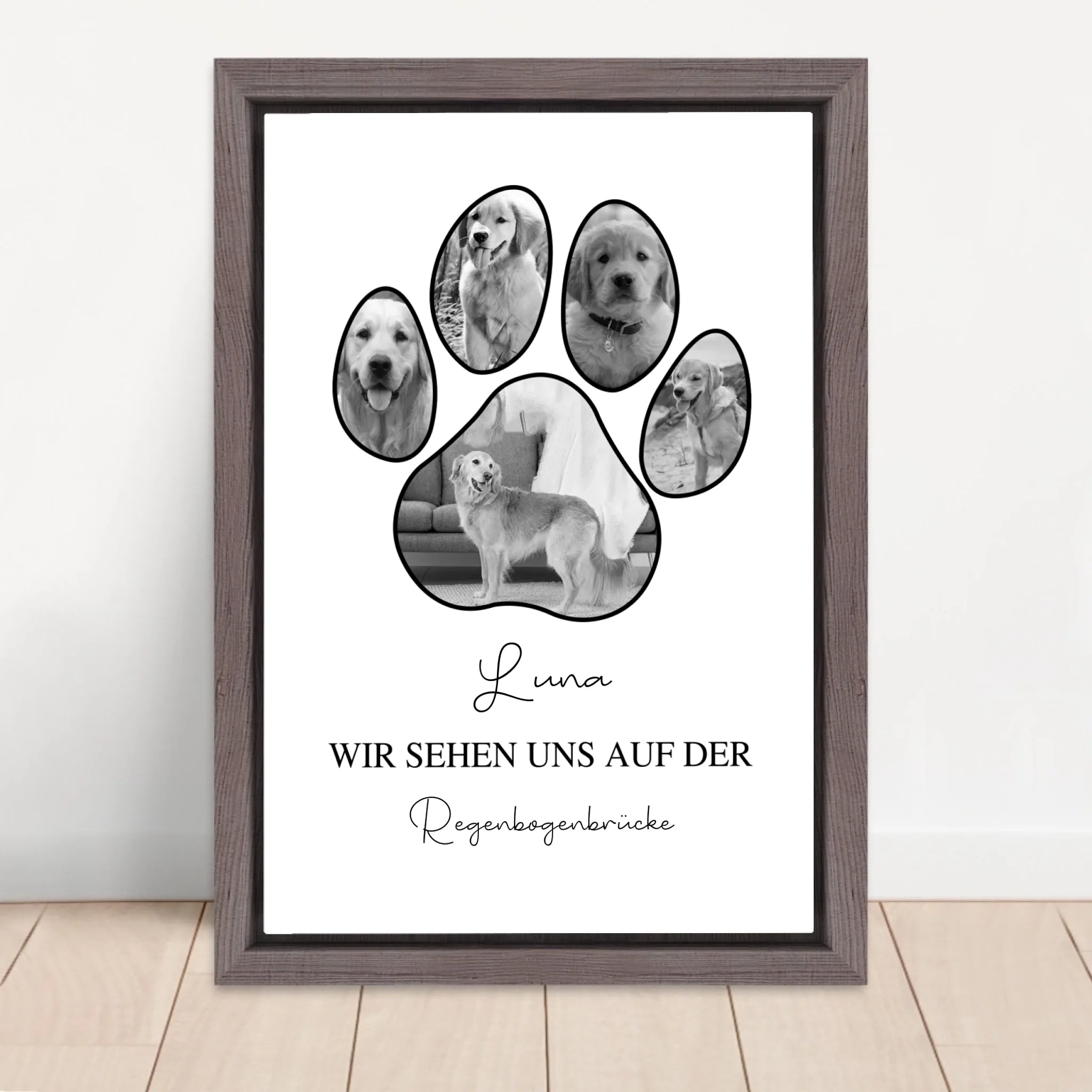 Vertical Framed Canvas-Oak 2026