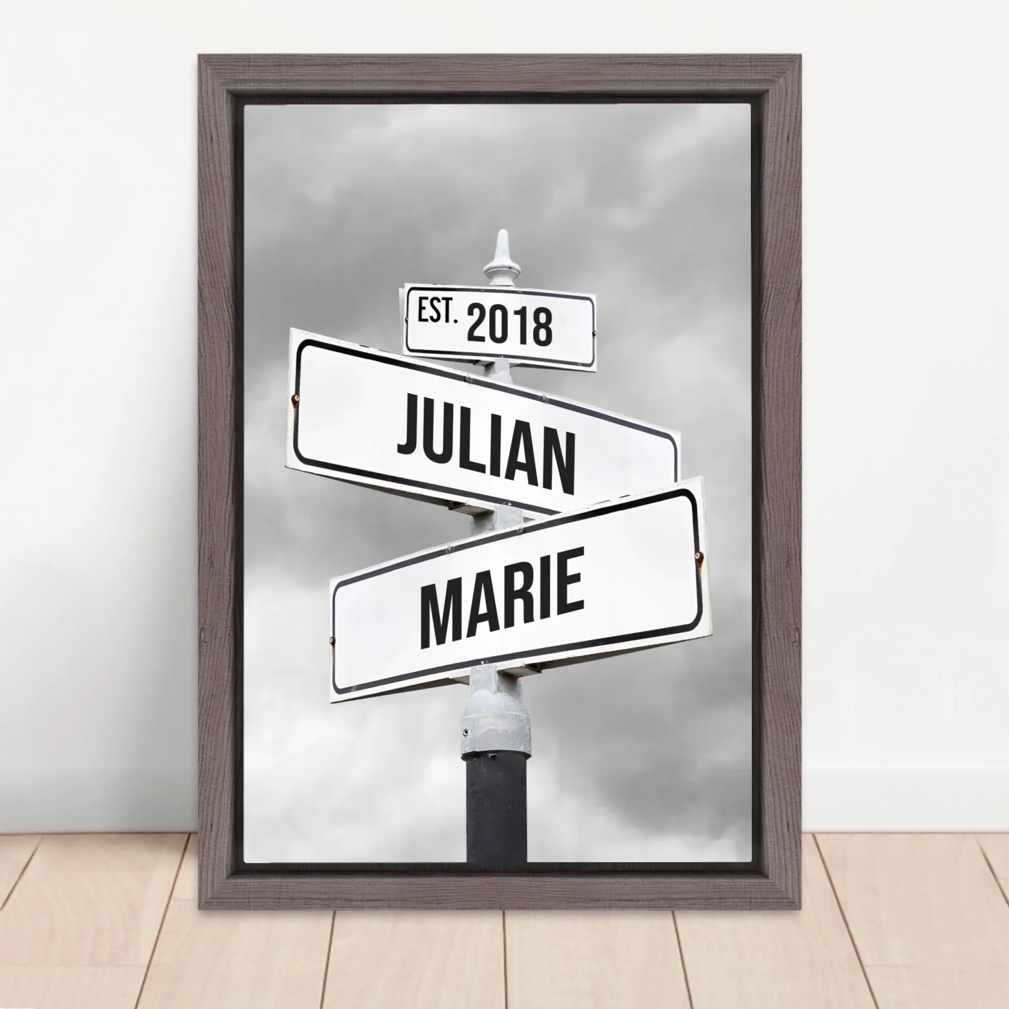 Vertical Framed Canvas-Oak 2026