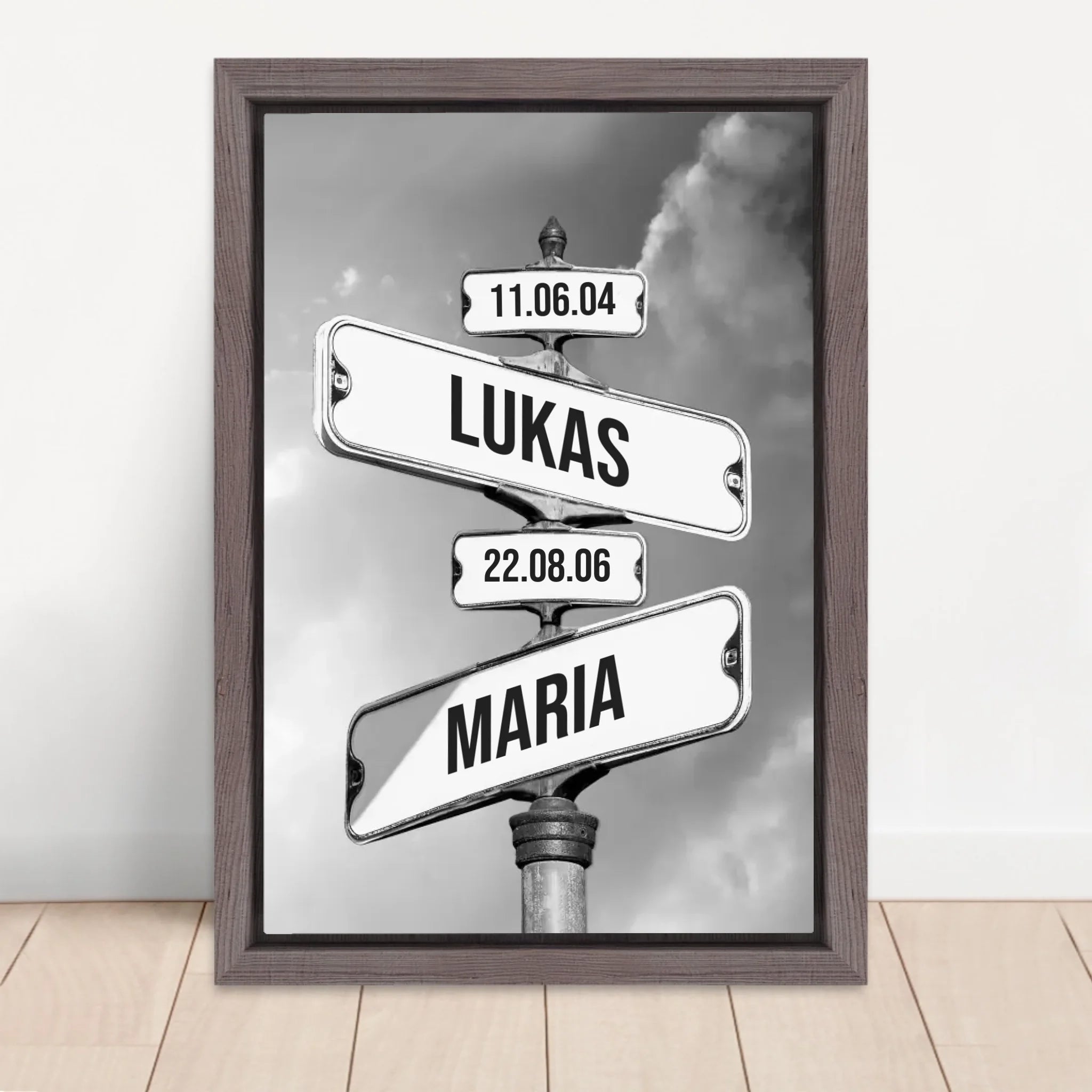 Vertical Framed Canvas-Oak 2026